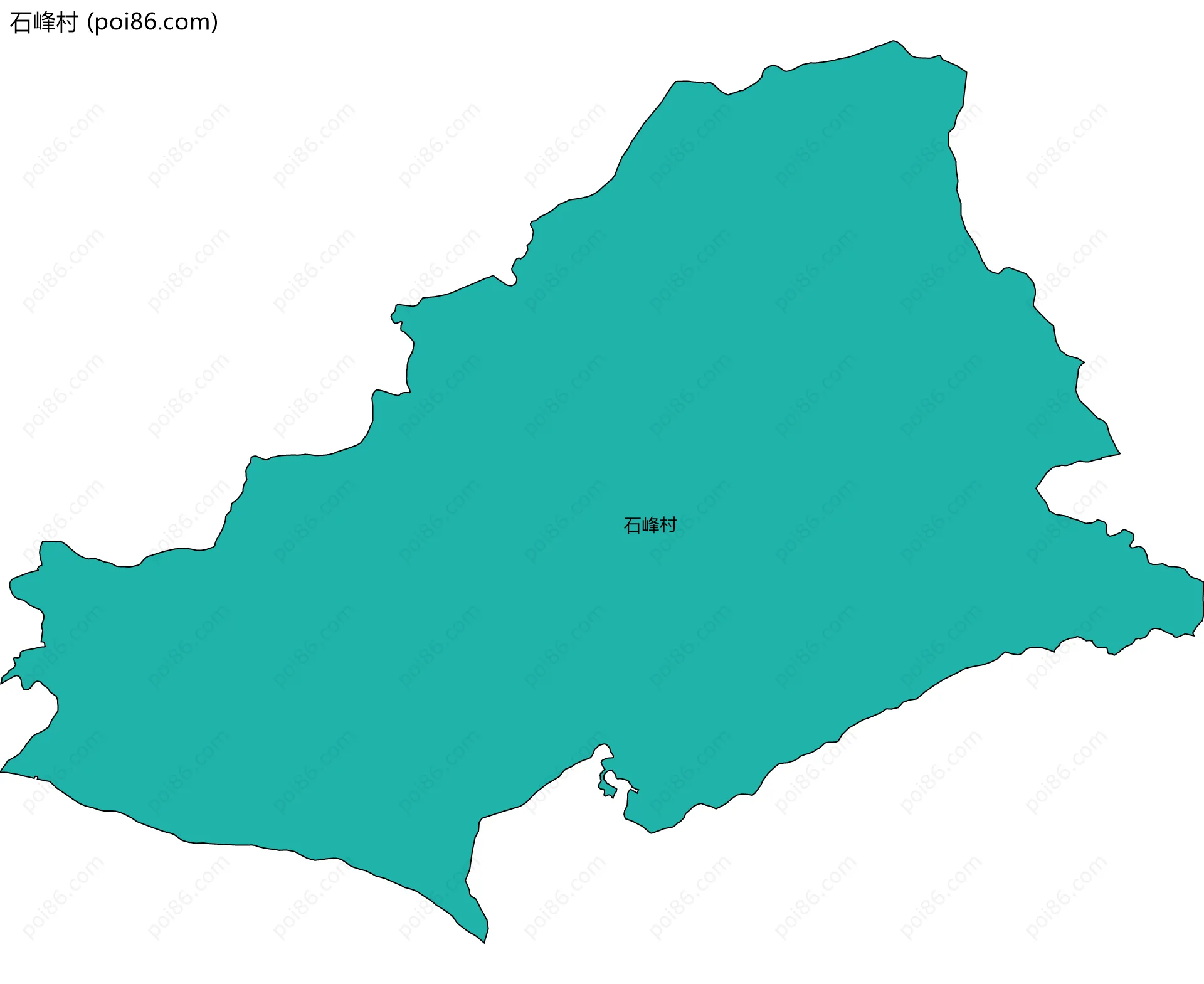 石峰村边界地图