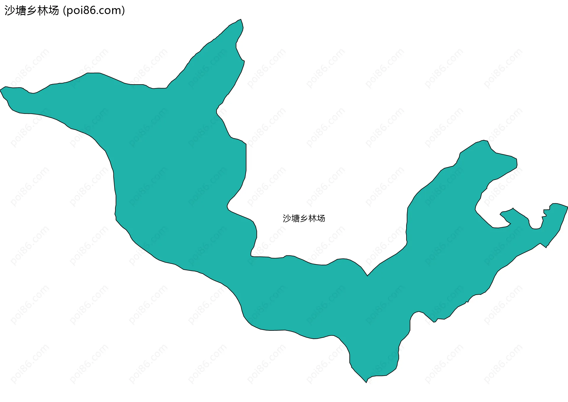 沙塘乡林场边界地图