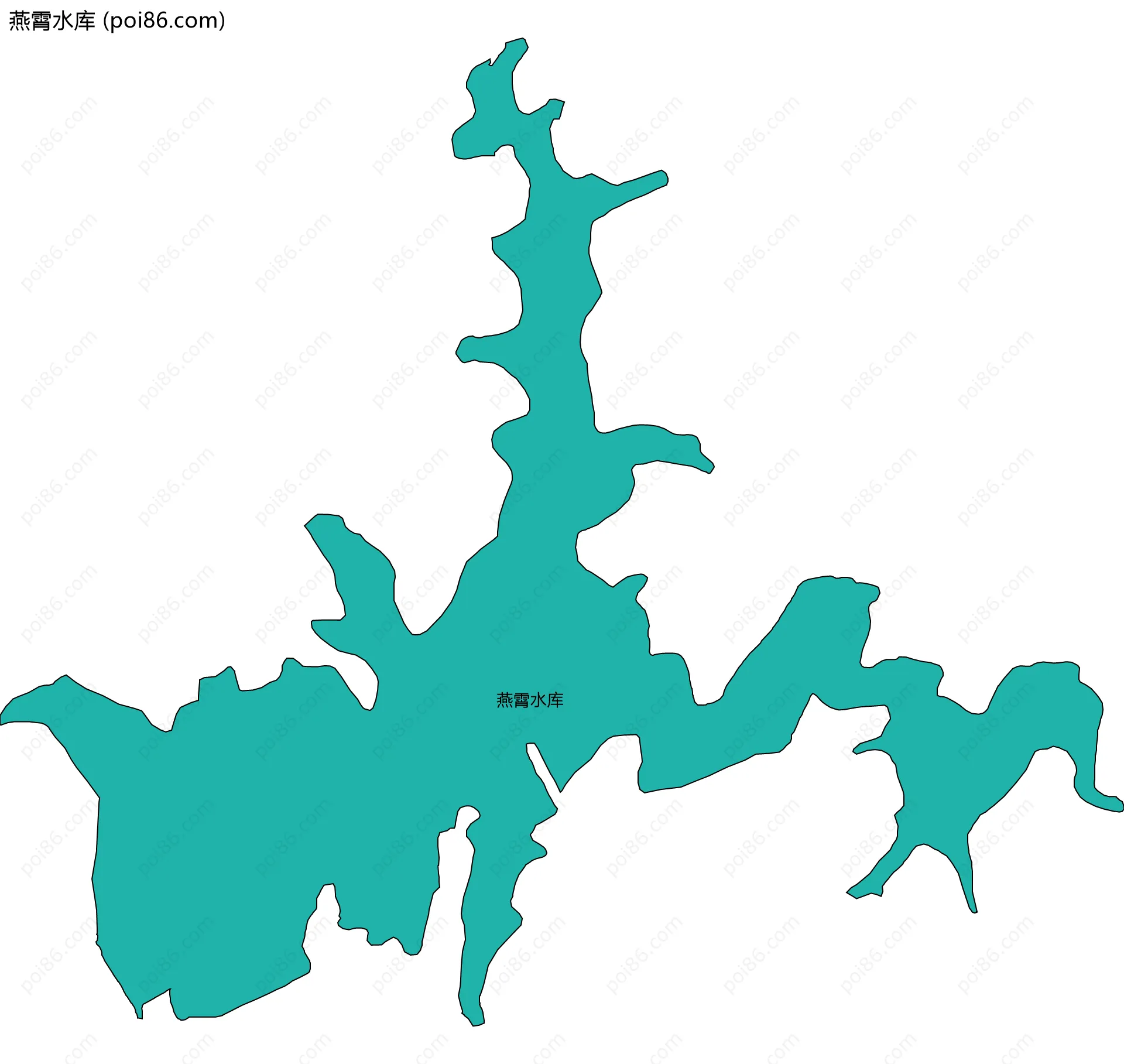 燕霄水库边界地图