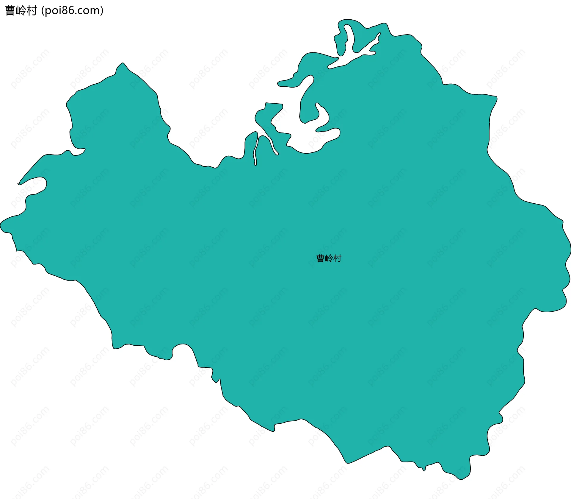 曹岭村边界地图