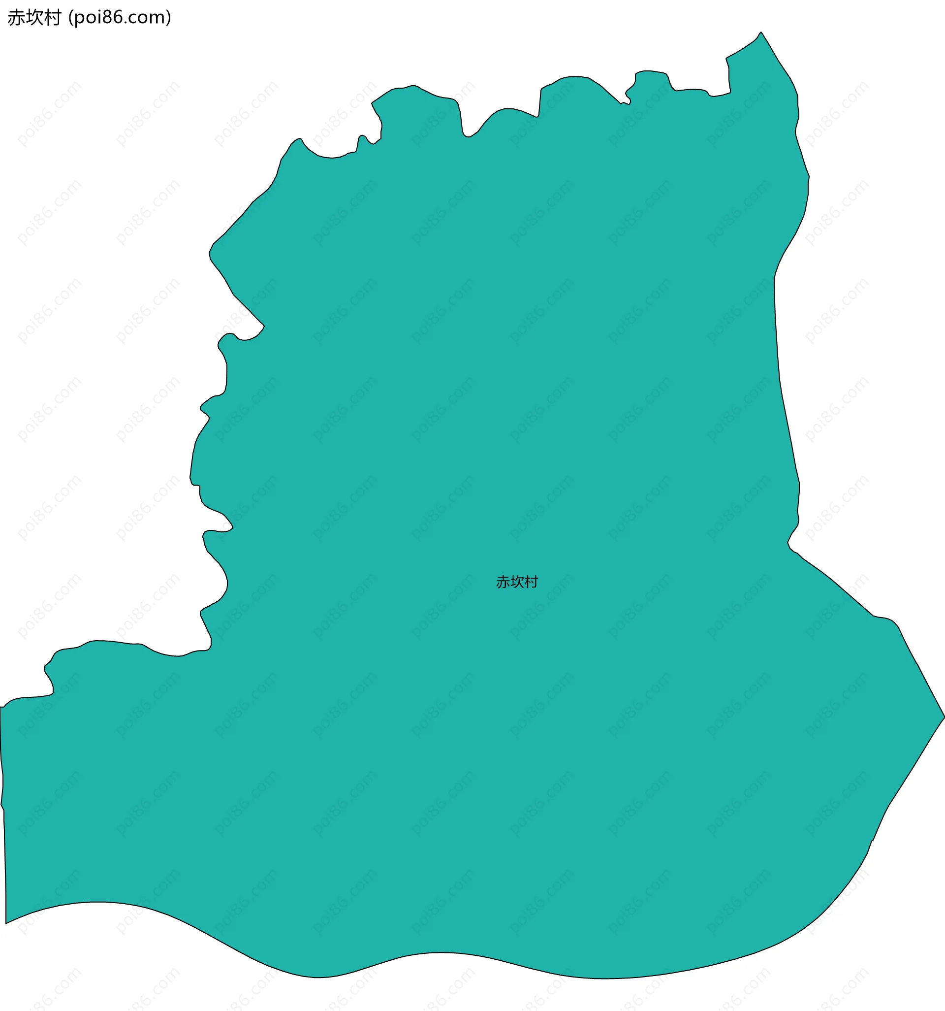 赤坎村边界地图