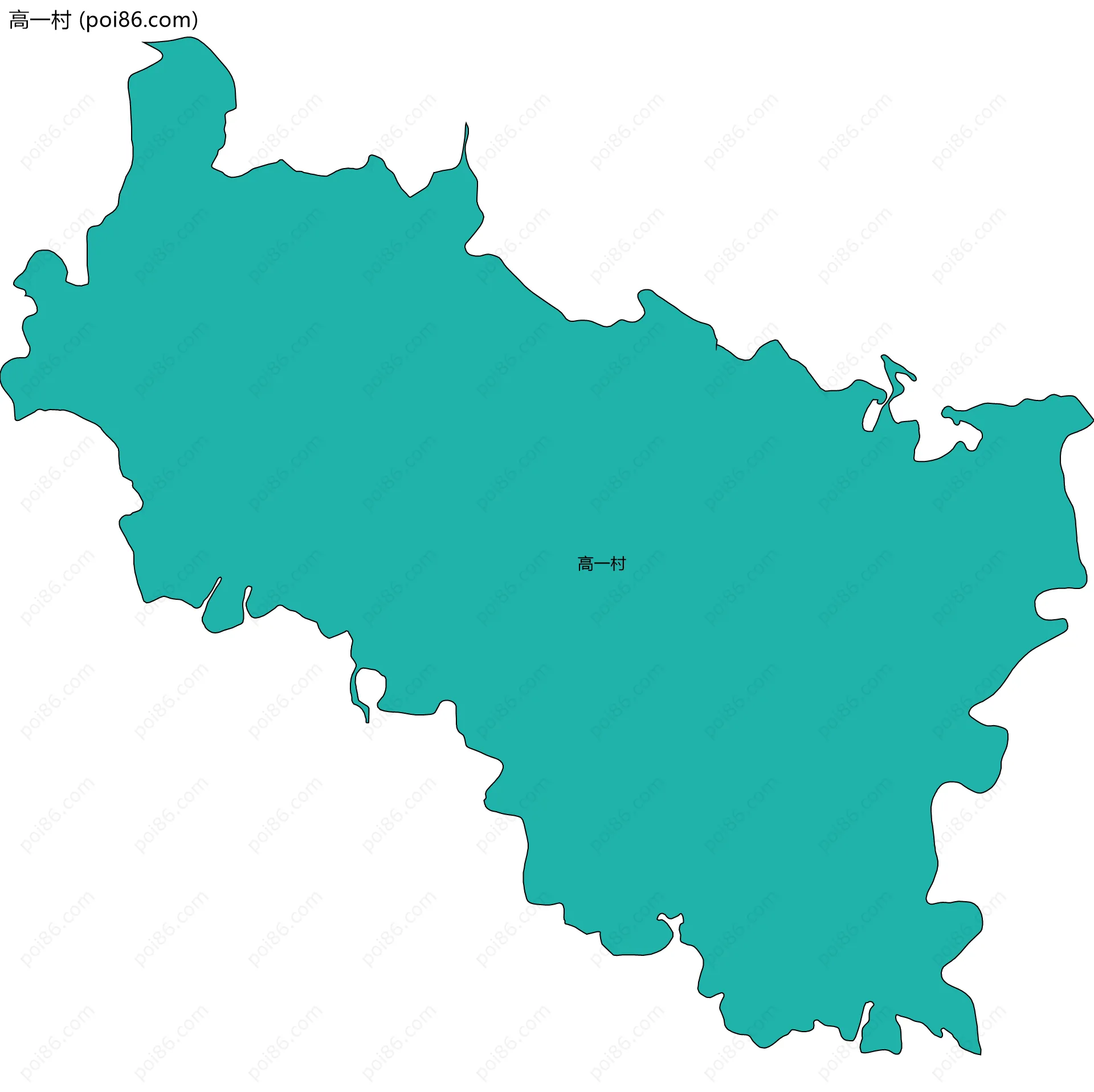 高一村边界地图