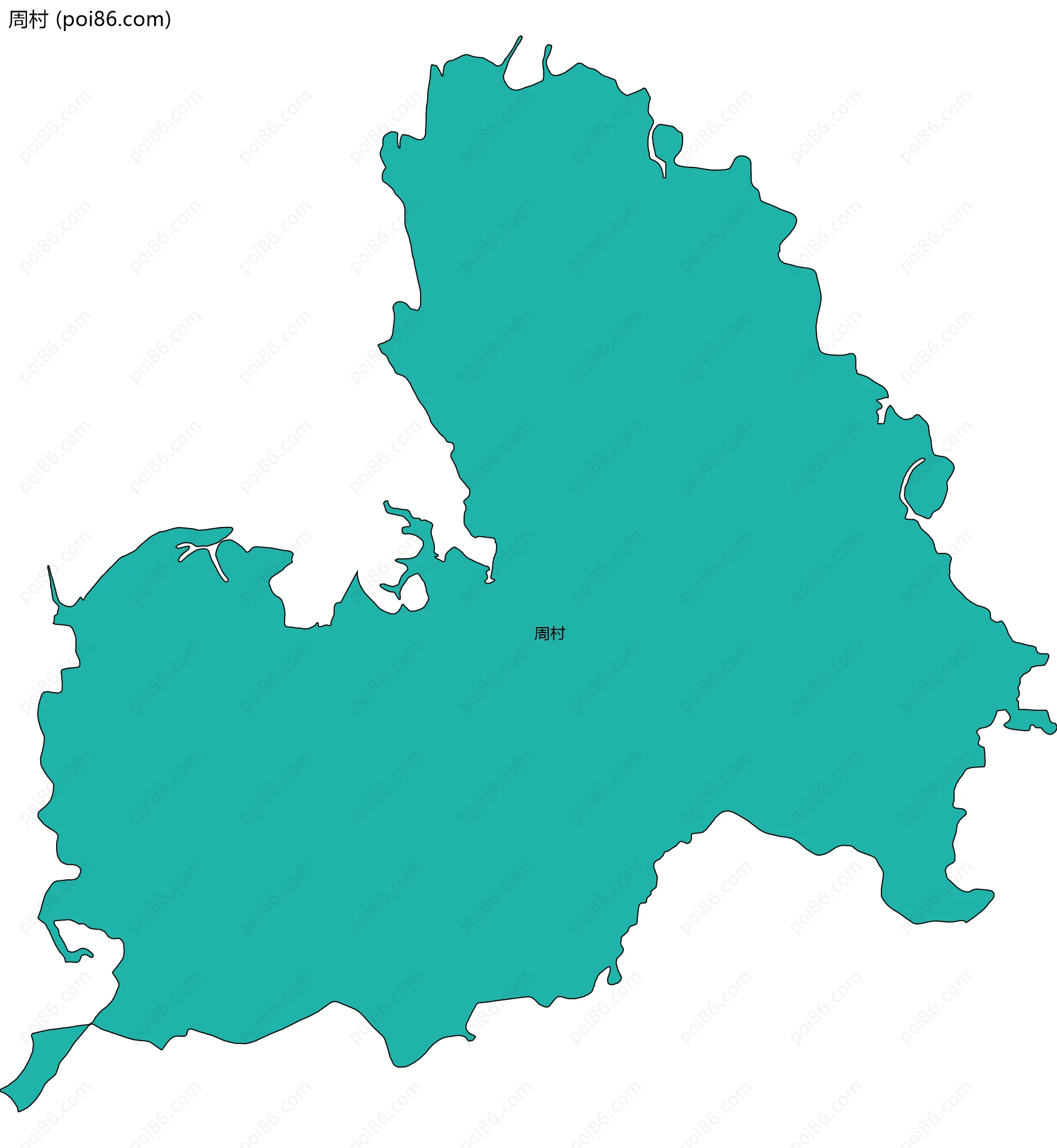 周村边界地图