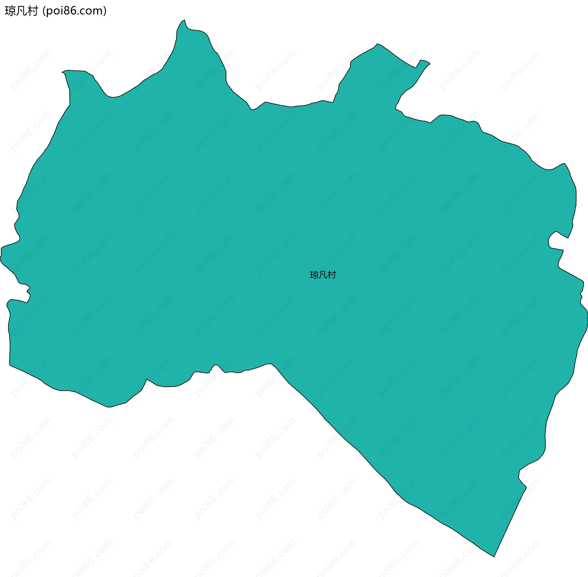 琼凡村边界地图