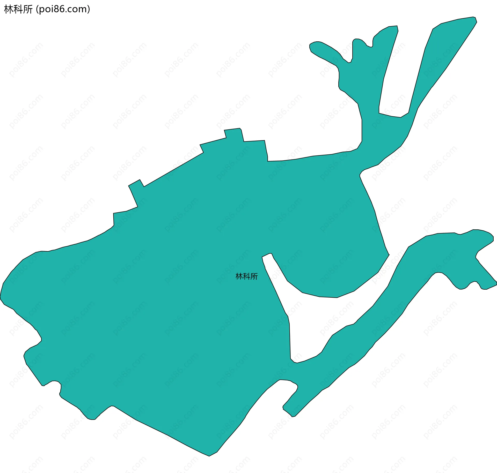 林科所边界地图