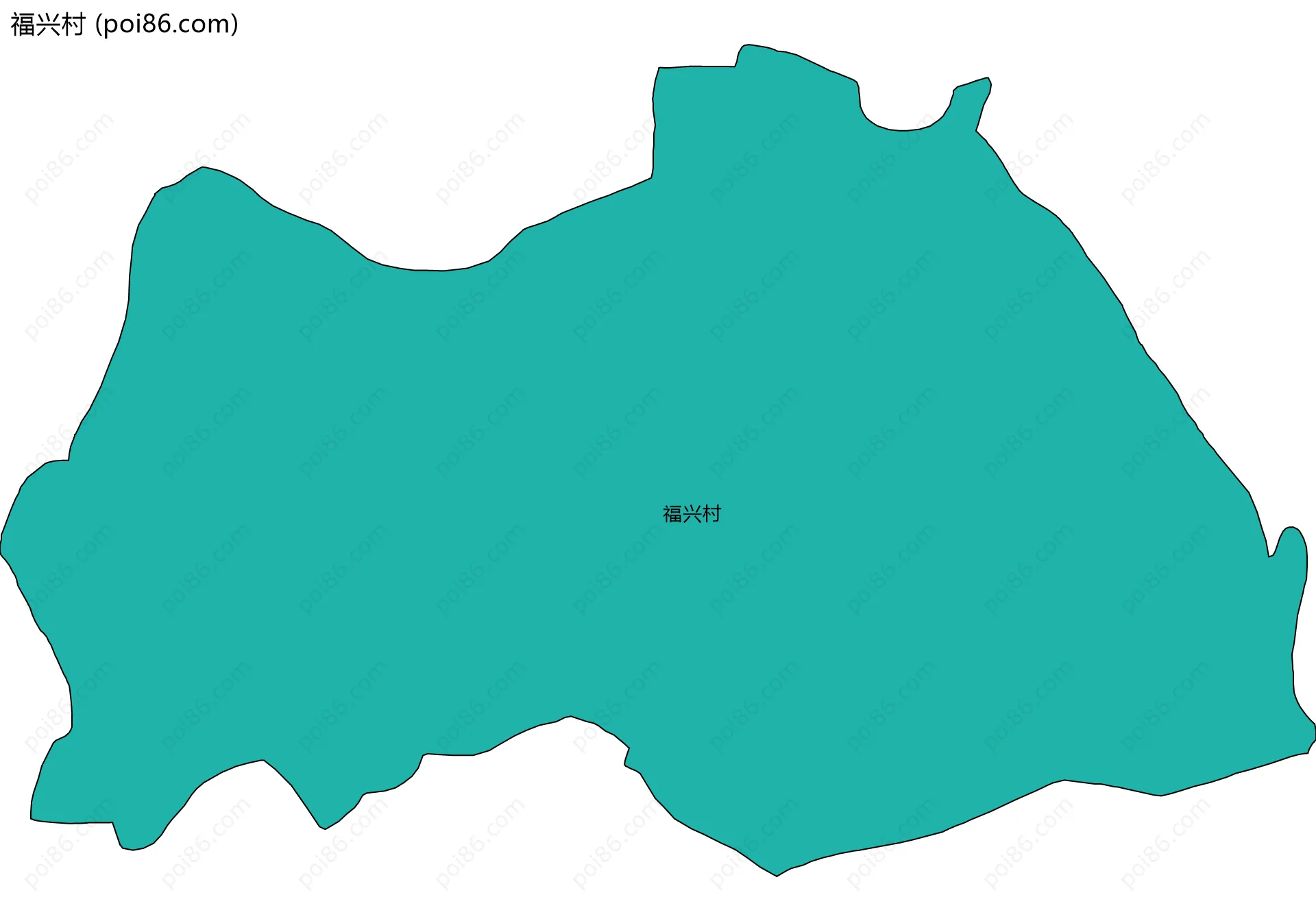 福兴村边界地图