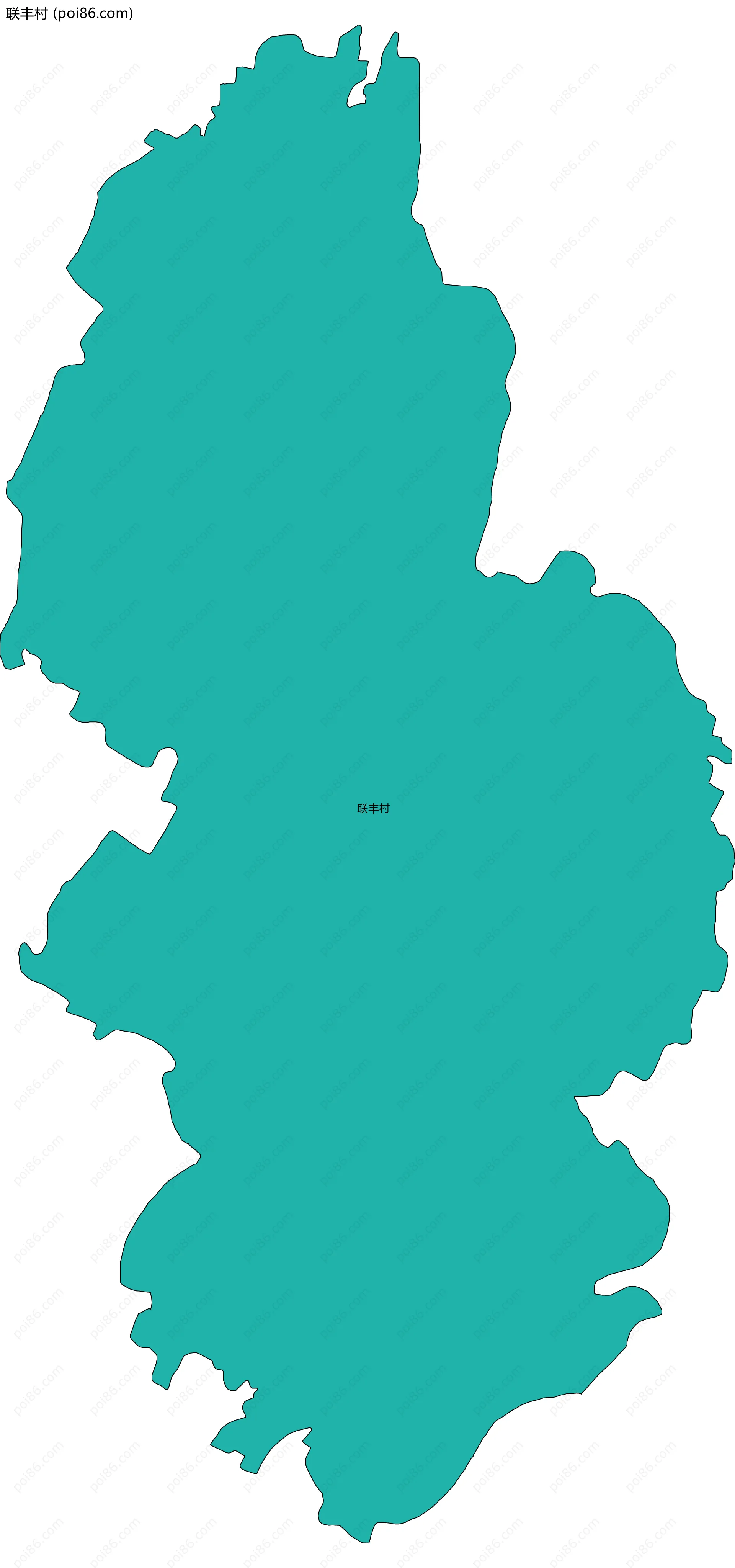 联丰村边界地图