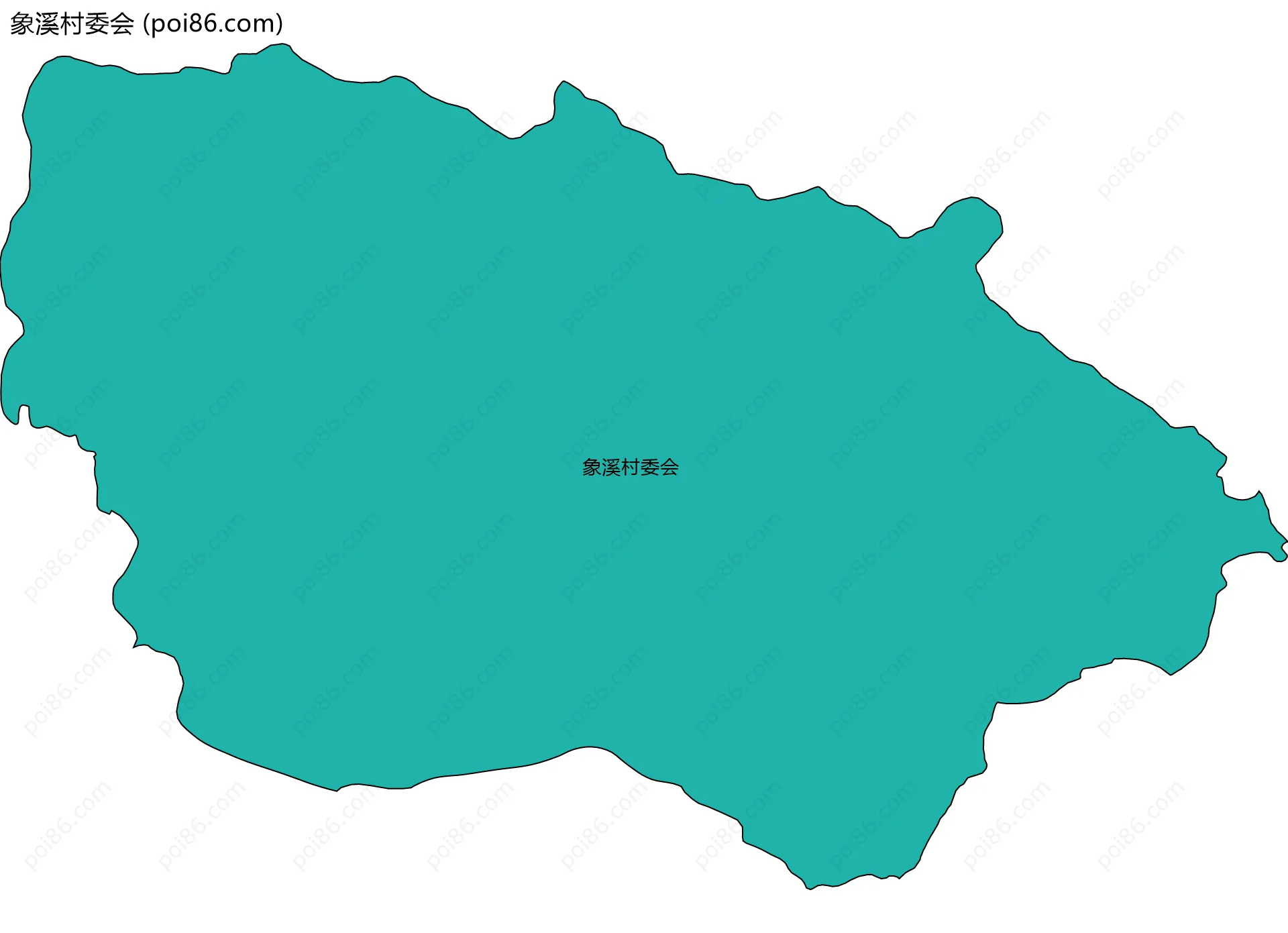 象溪村委会边界地图