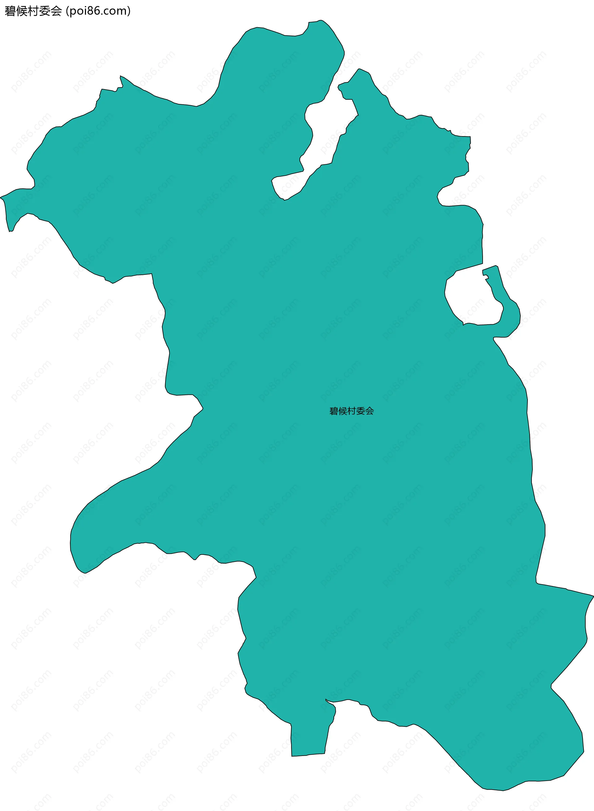 碧候村委会边界地图