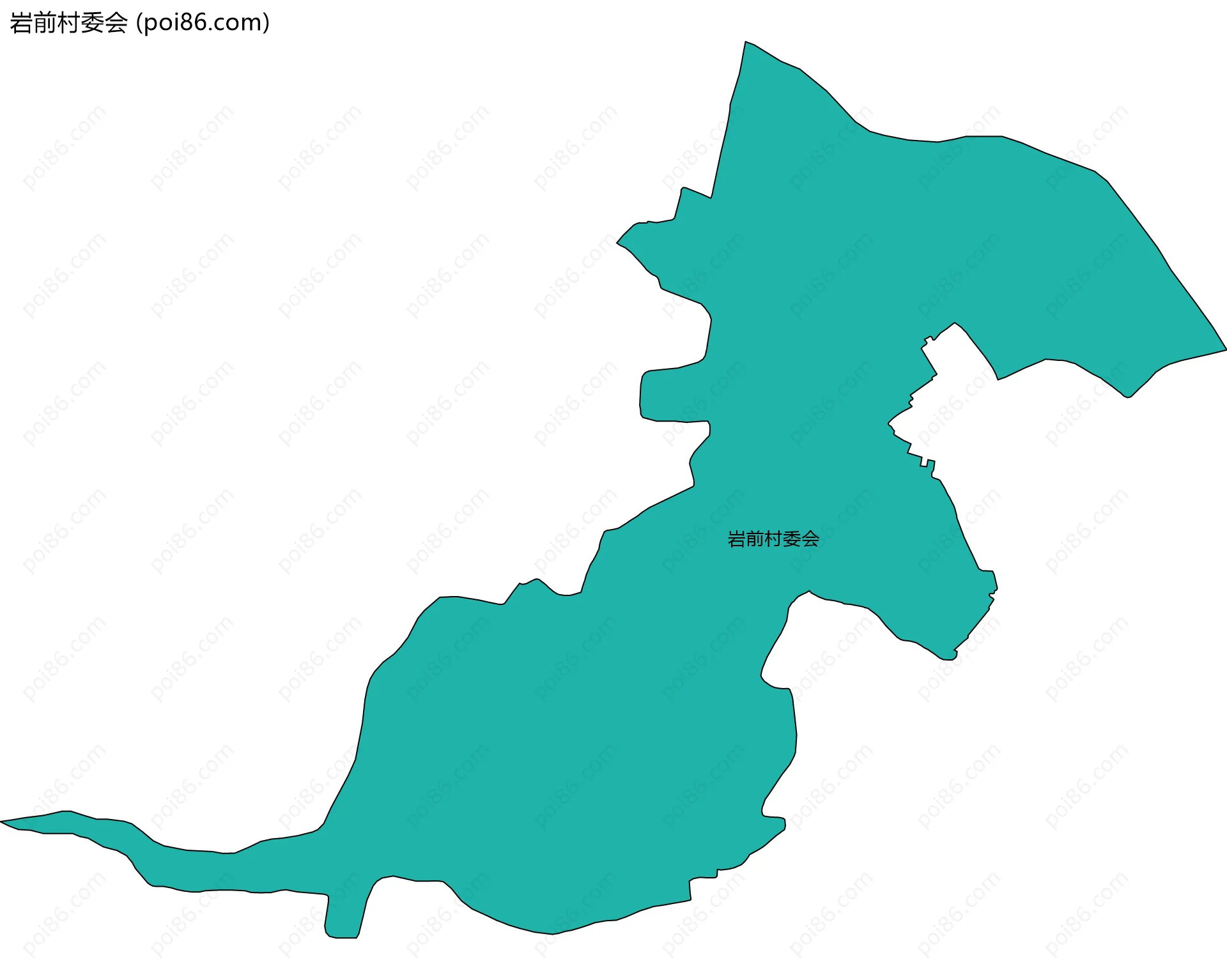 岩前村委会边界地图