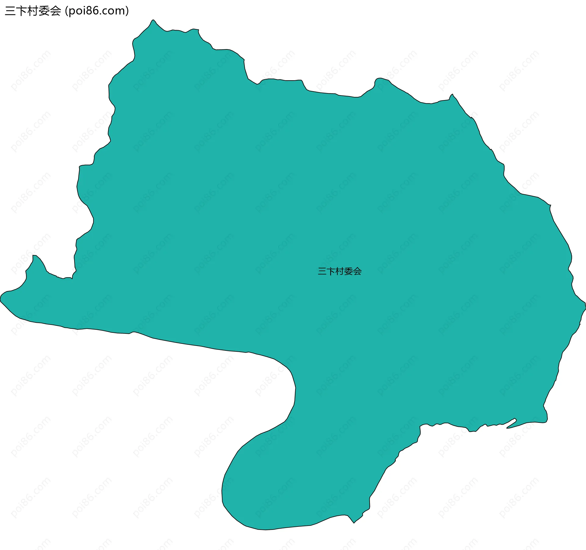 三卞村委会边界地图