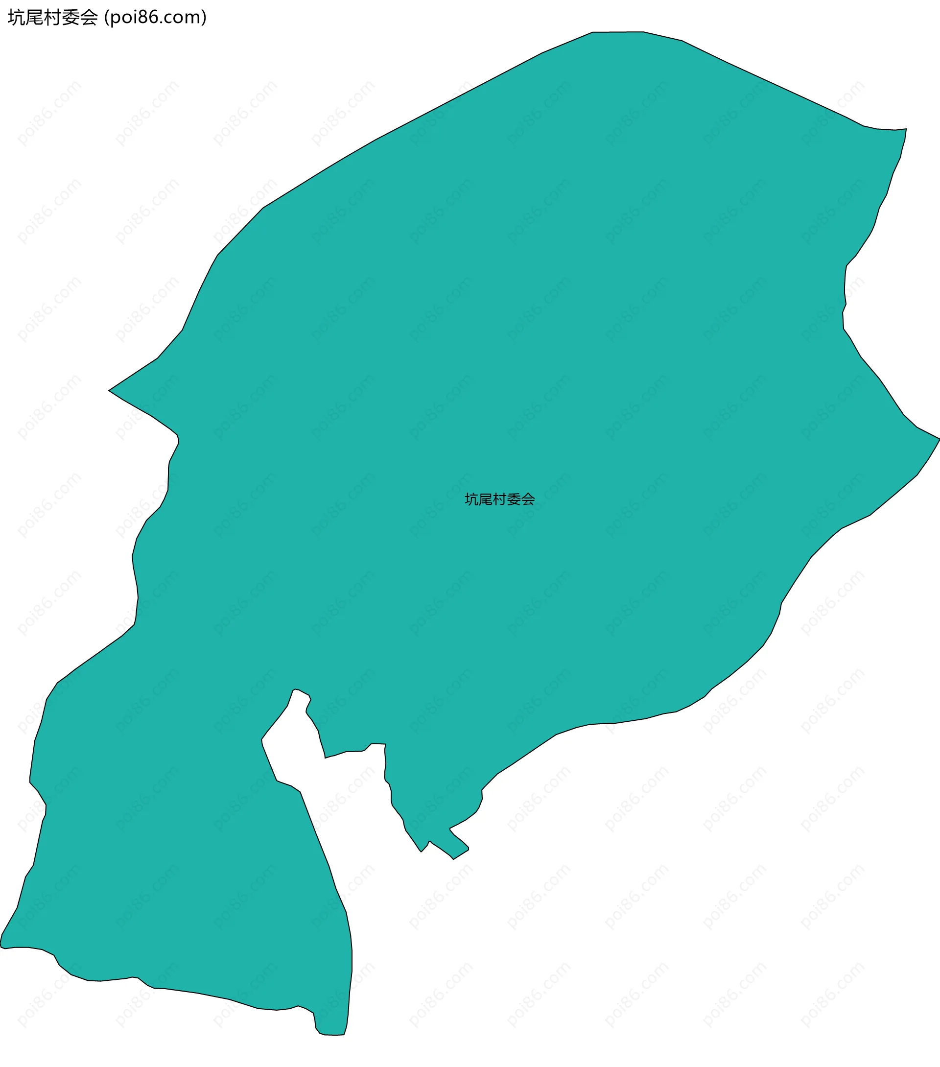 坑尾村委会边界地图