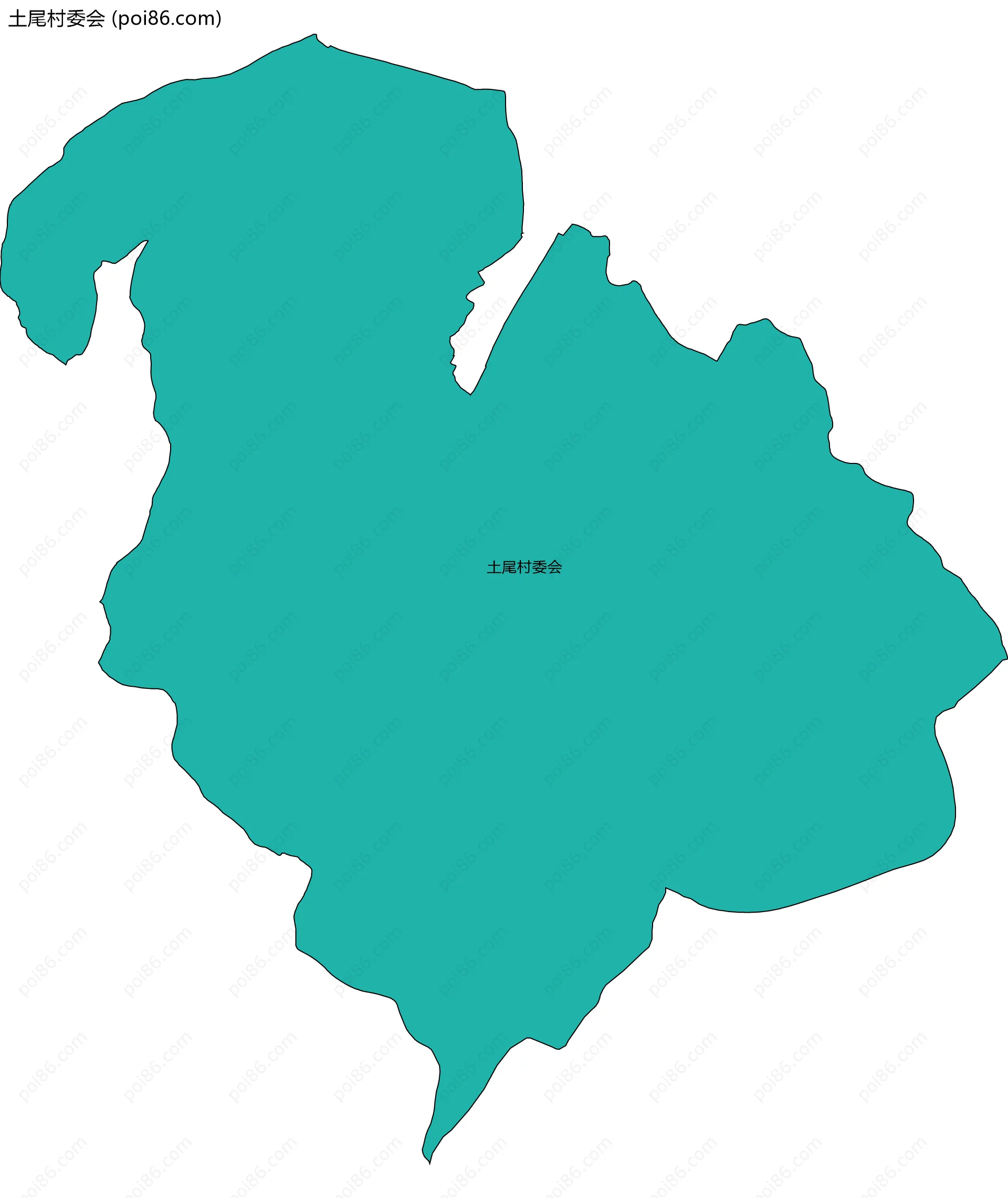 土尾村委会边界地图