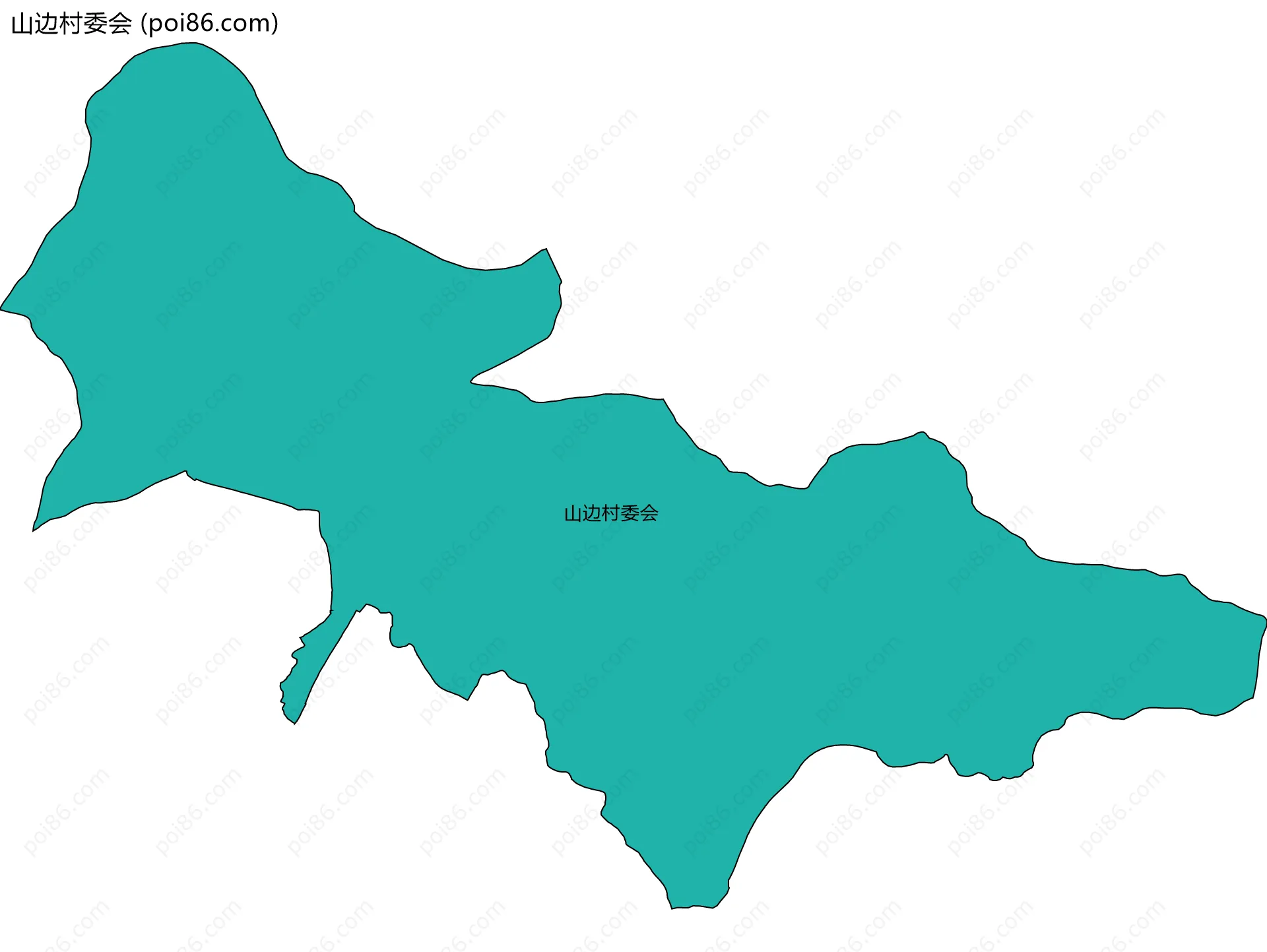 山边村委会边界地图