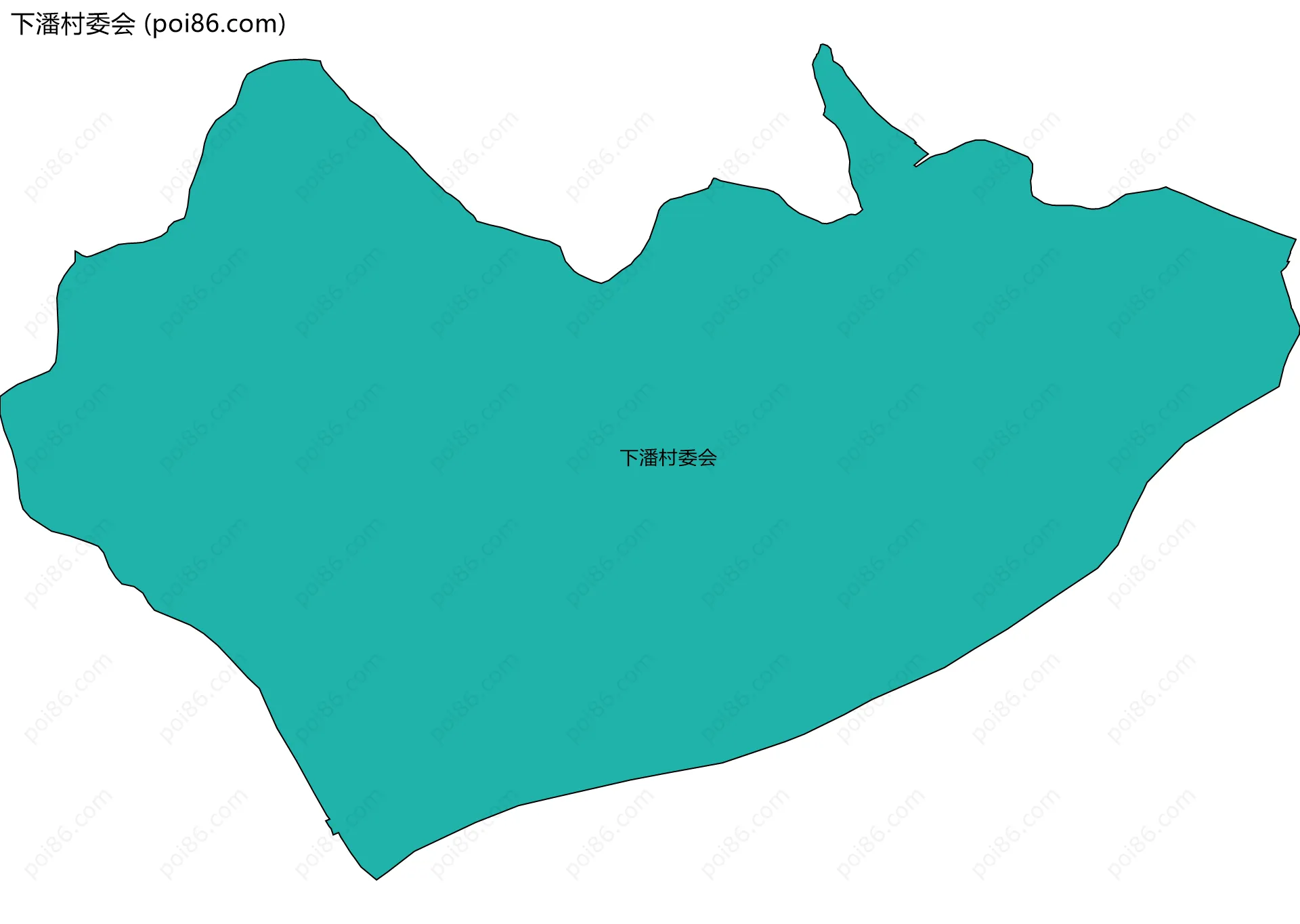 下潘村委会边界地图
