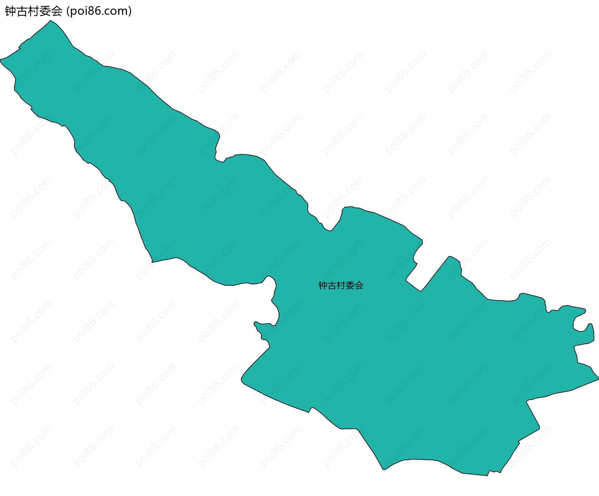 钟古村委会边界地图