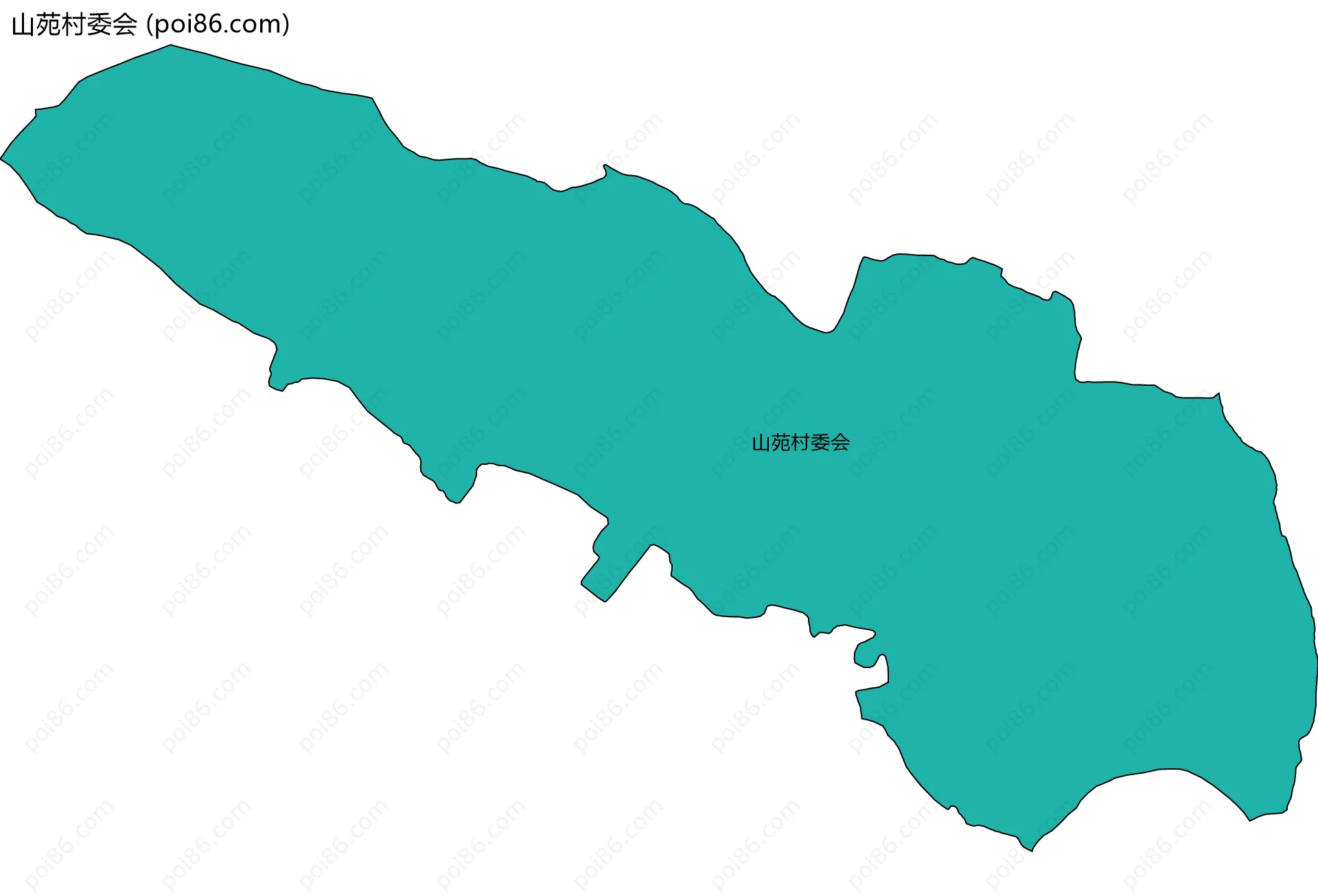 山苑村委会边界地图