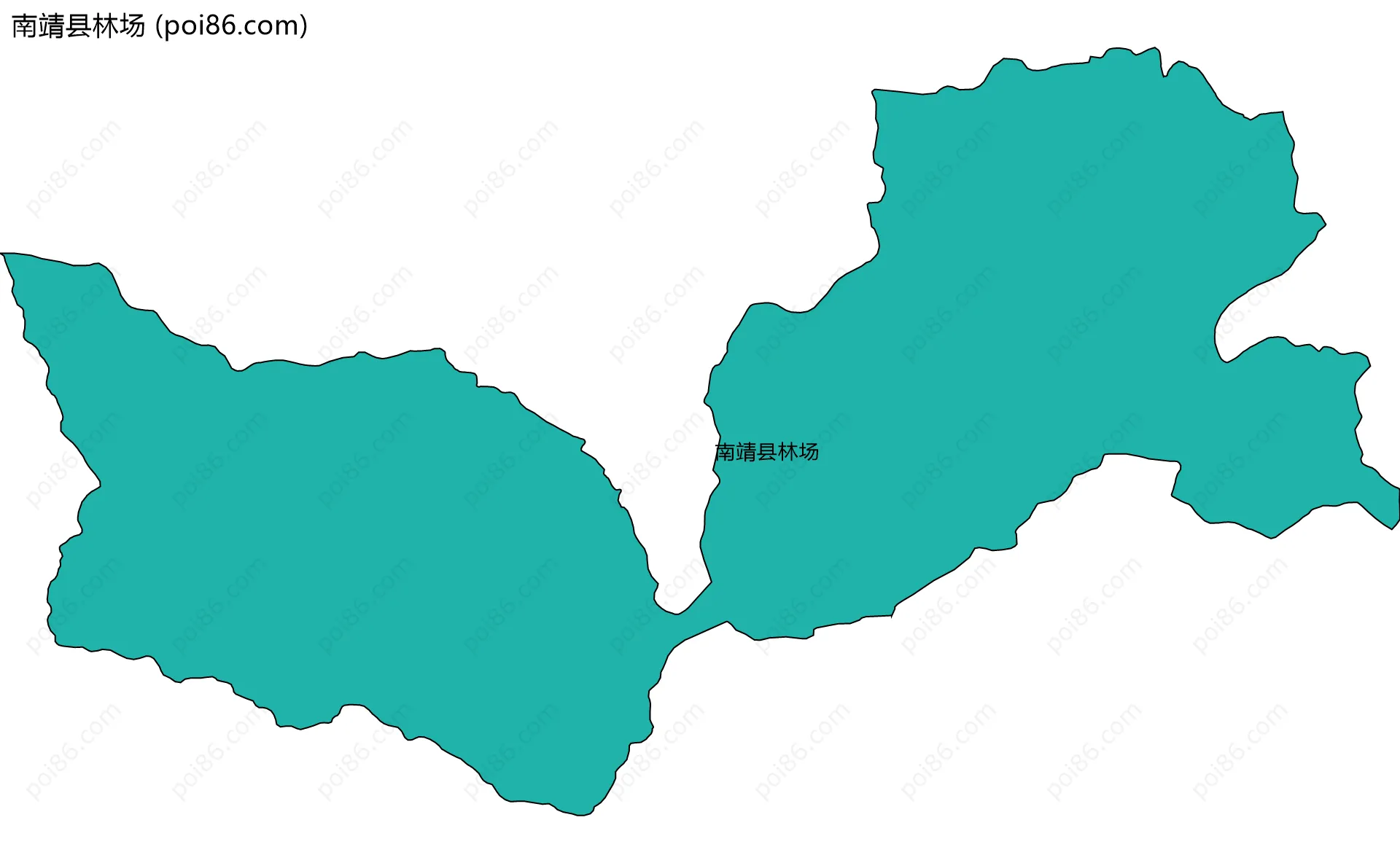 南靖县林场边界地图