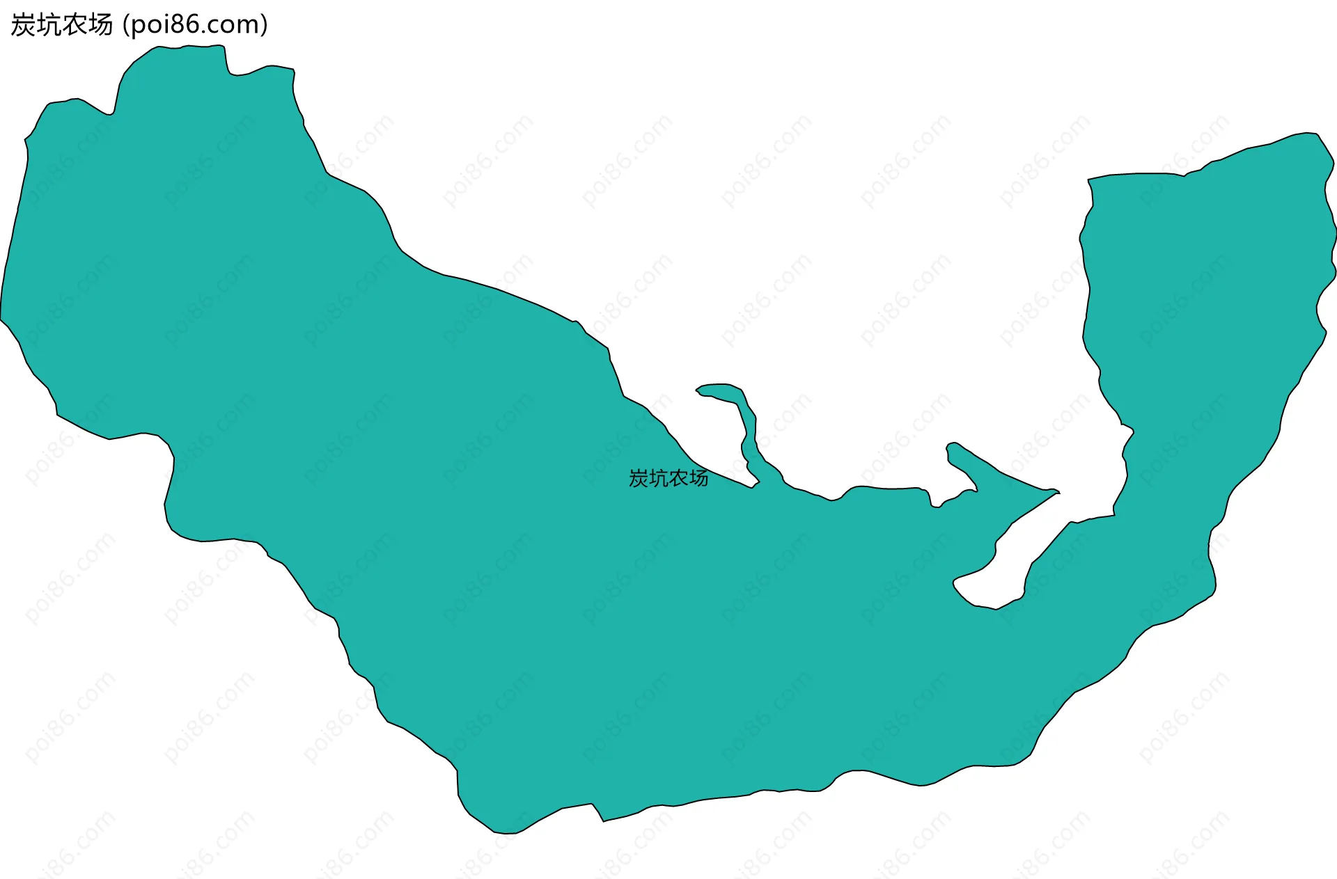炭坑农场边界地图