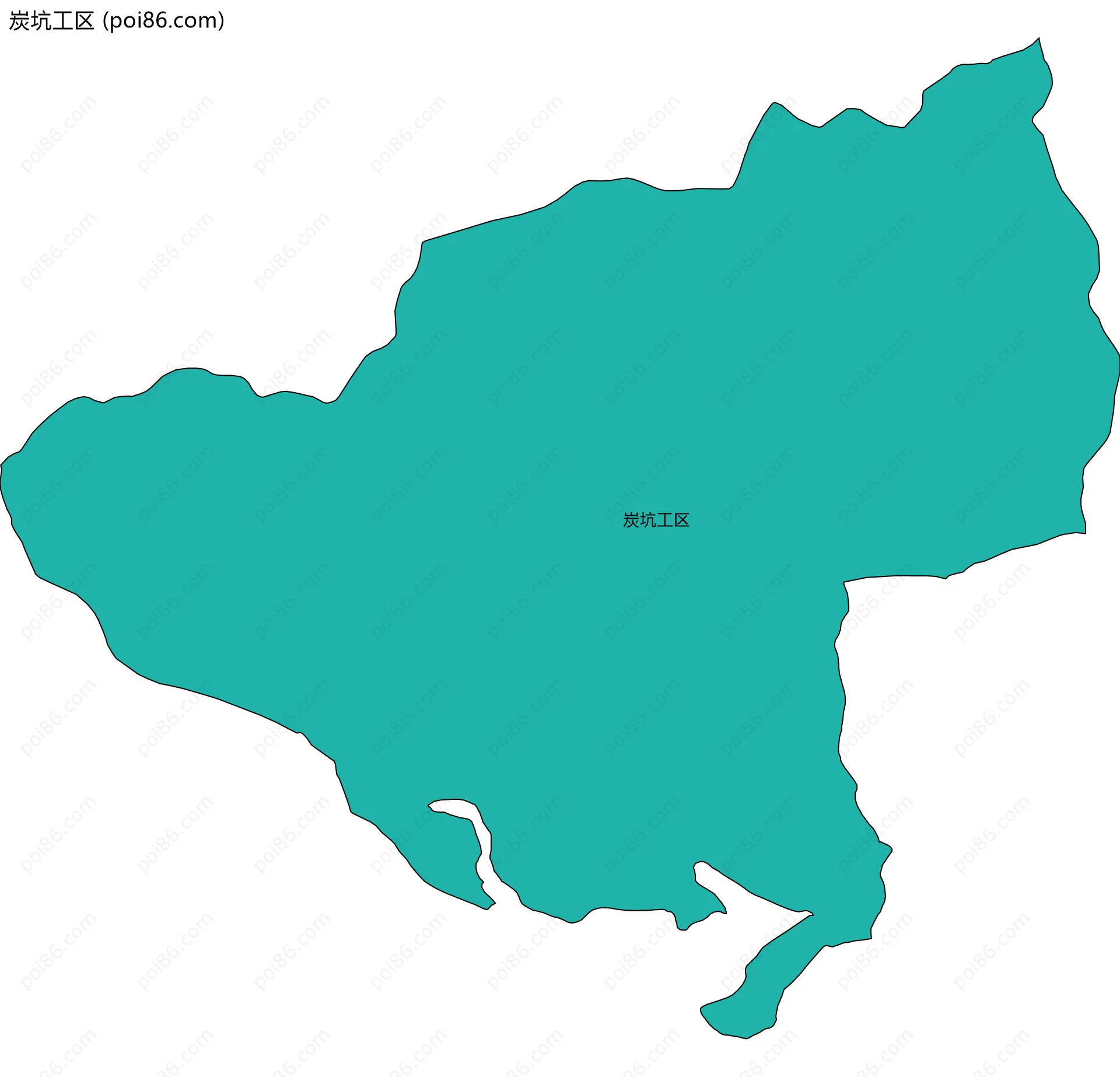 炭坑工区边界地图