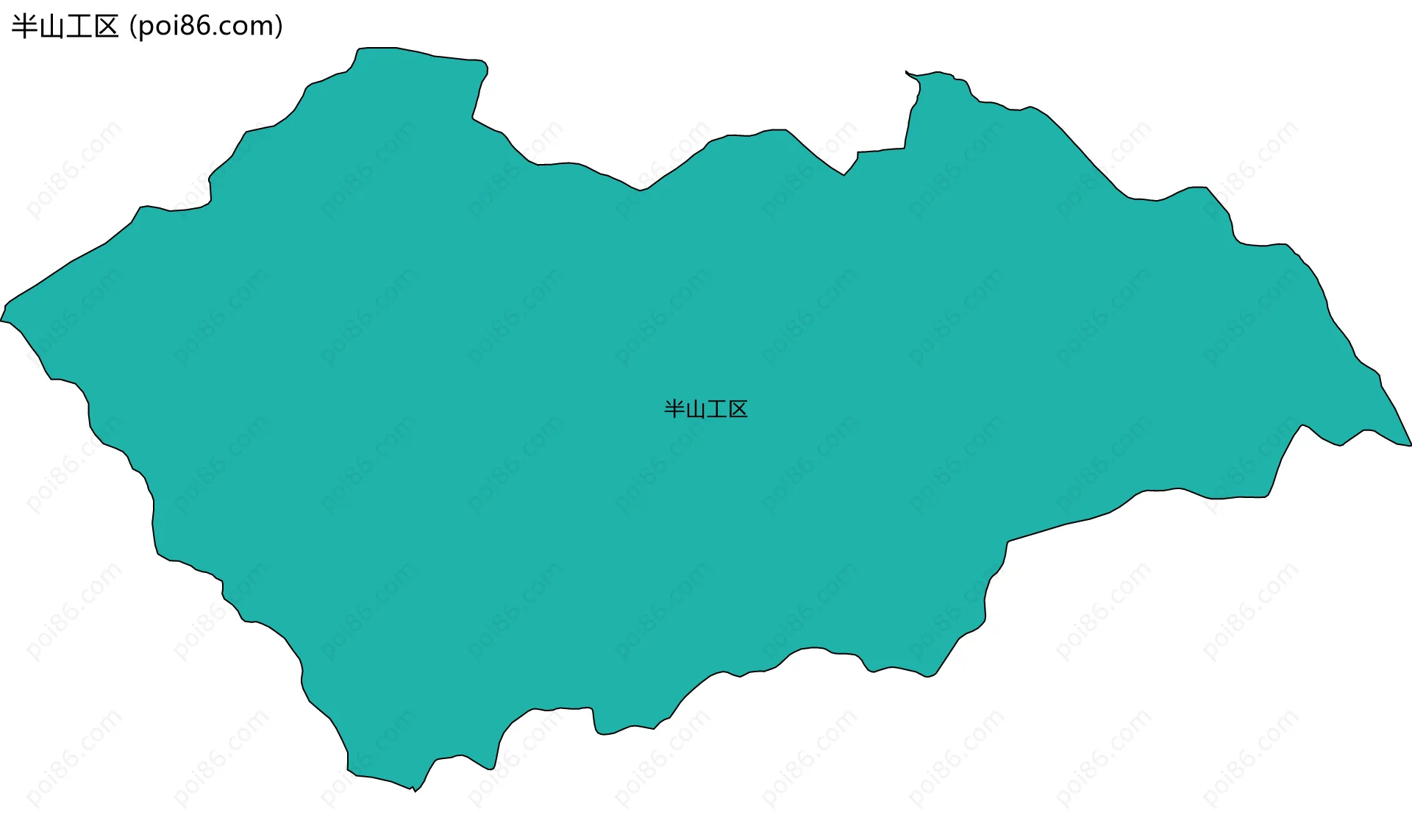 半山工区边界地图