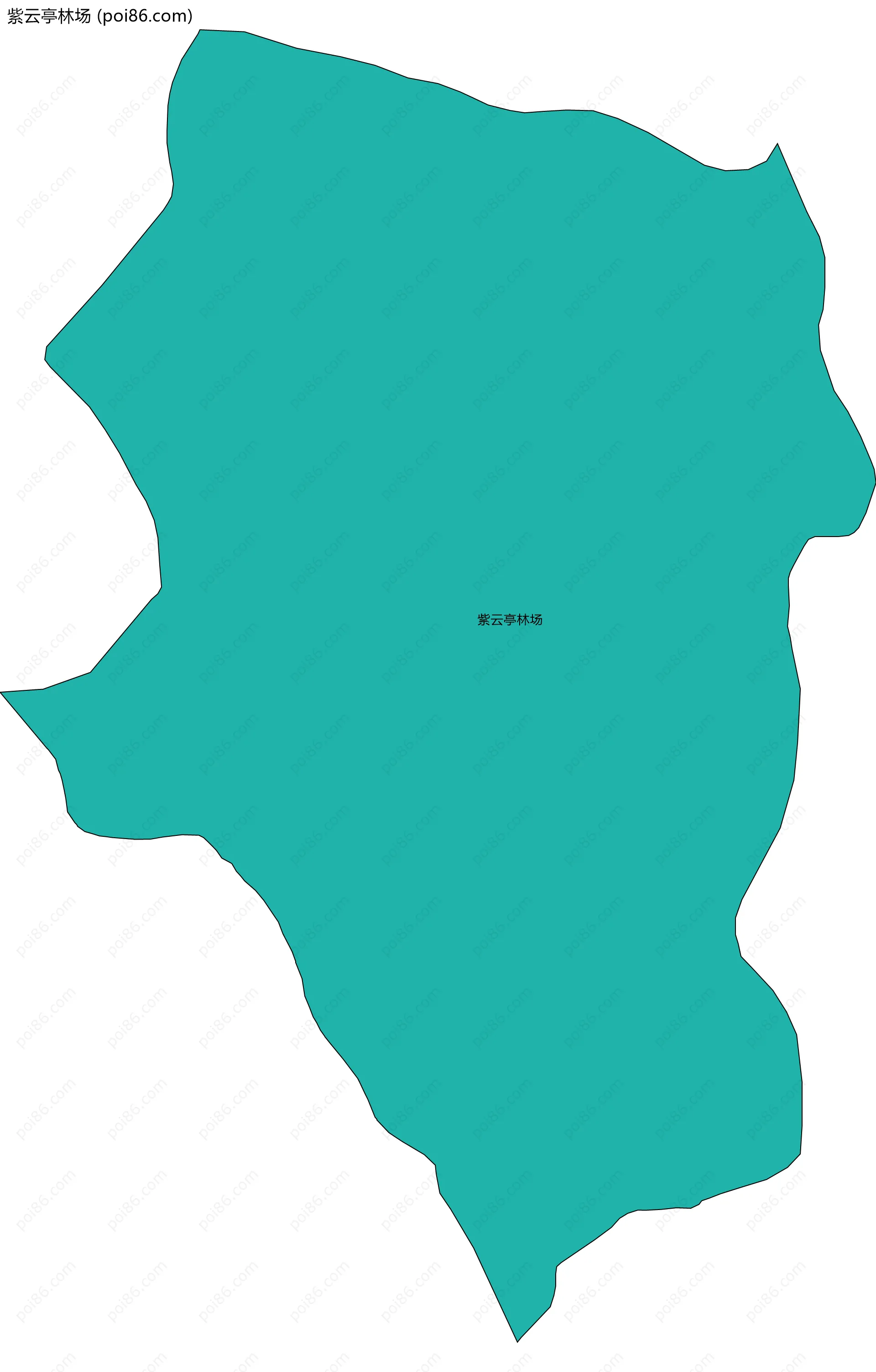 紫云亭林场边界地图