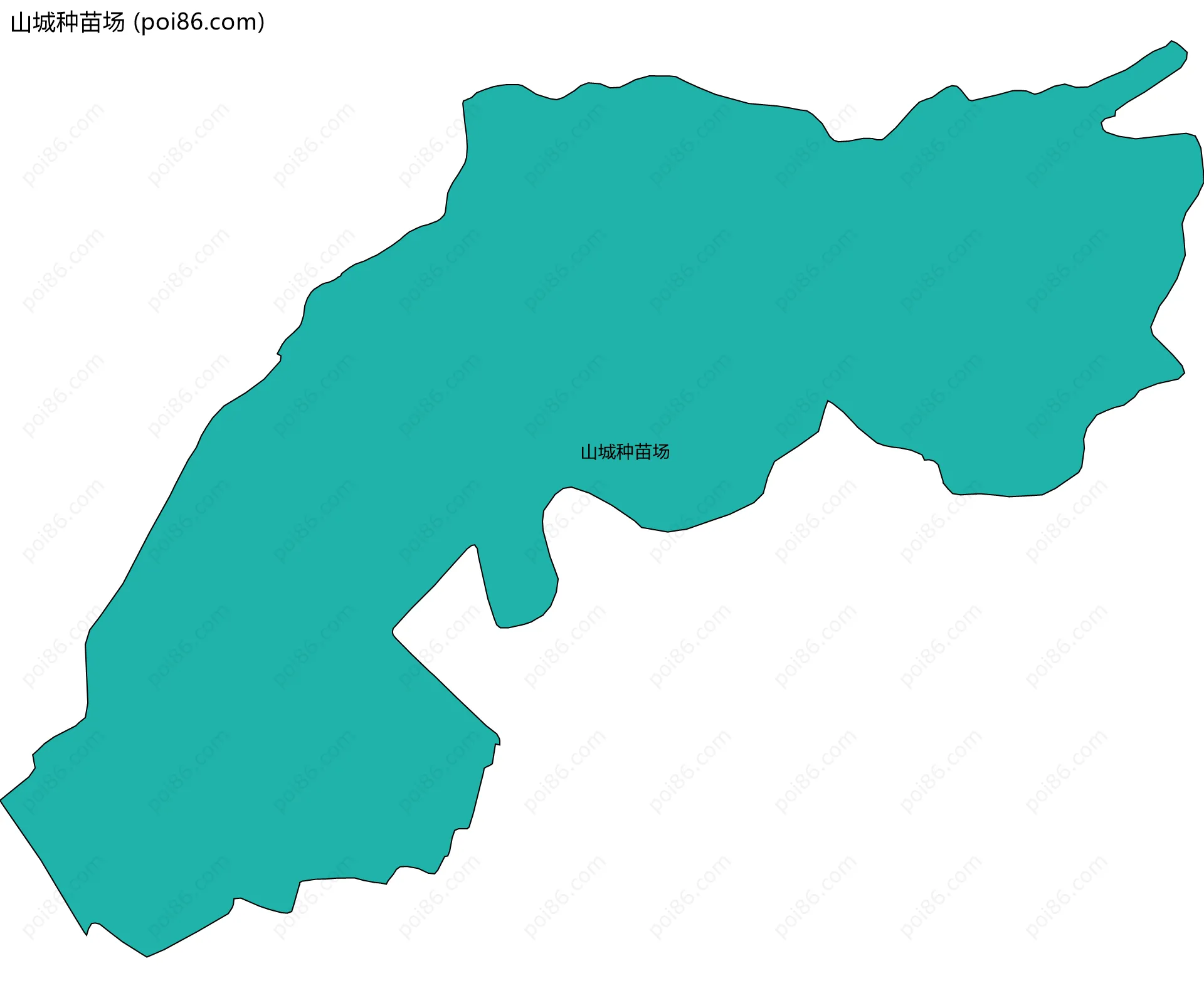 山城种苗场边界地图