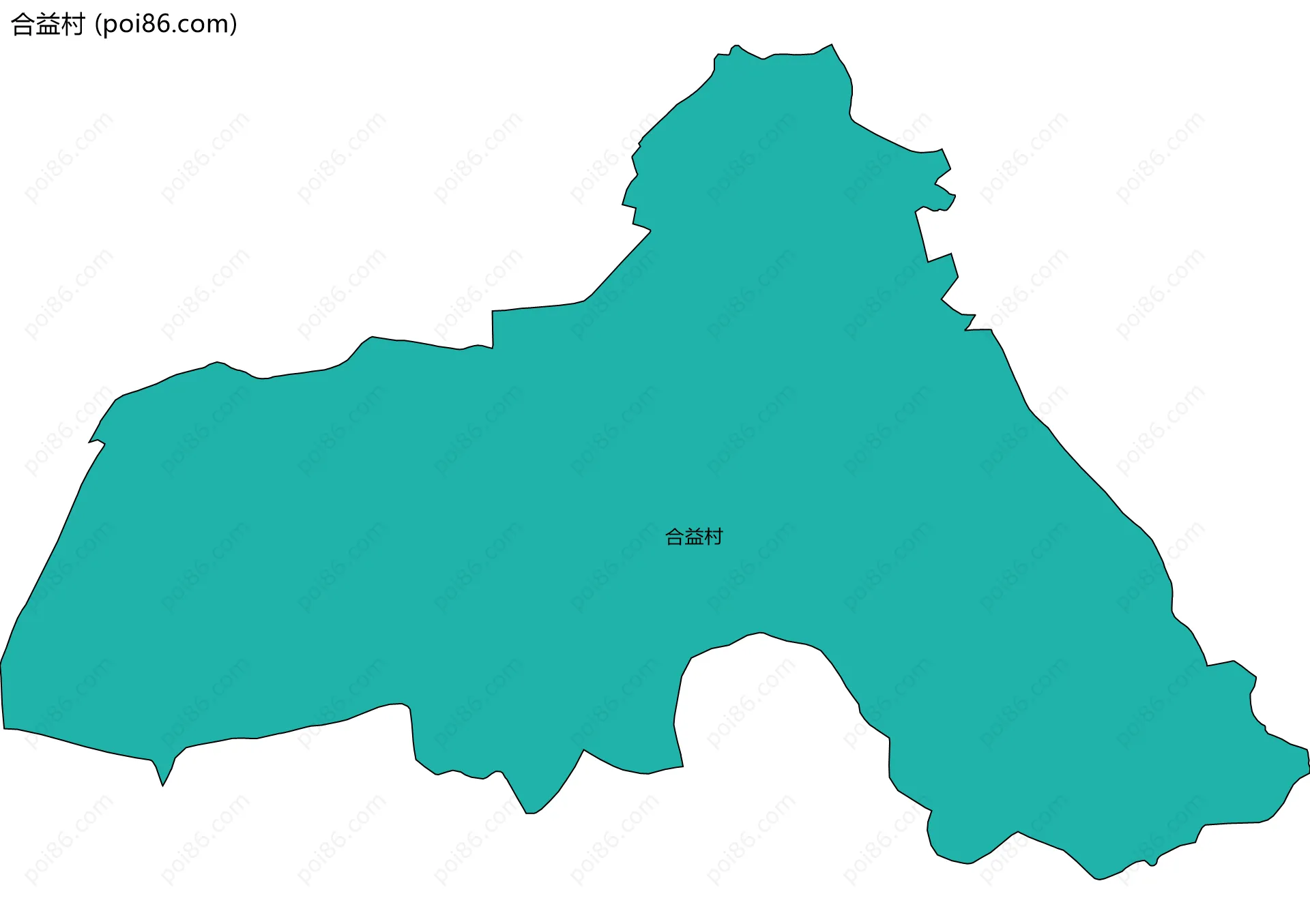 合益村边界地图