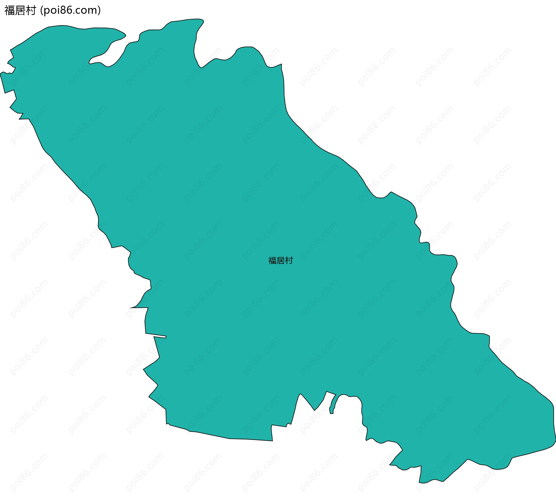 福居村边界地图