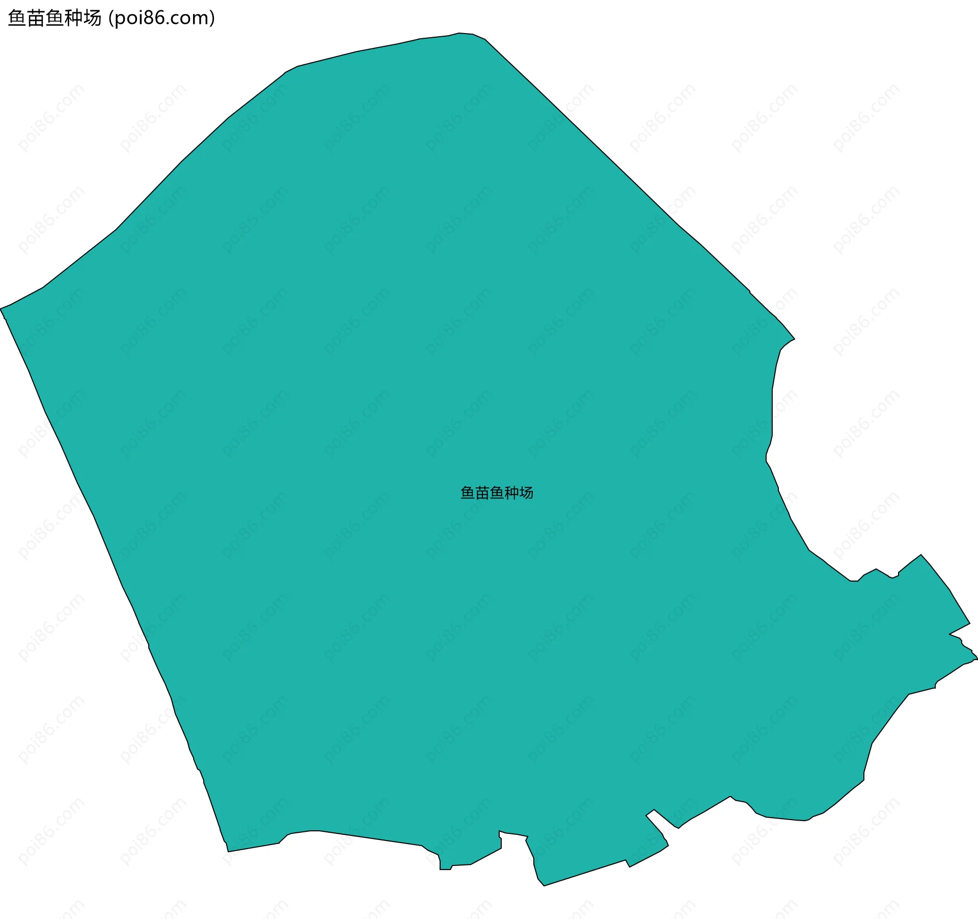 鱼苗鱼种场边界地图