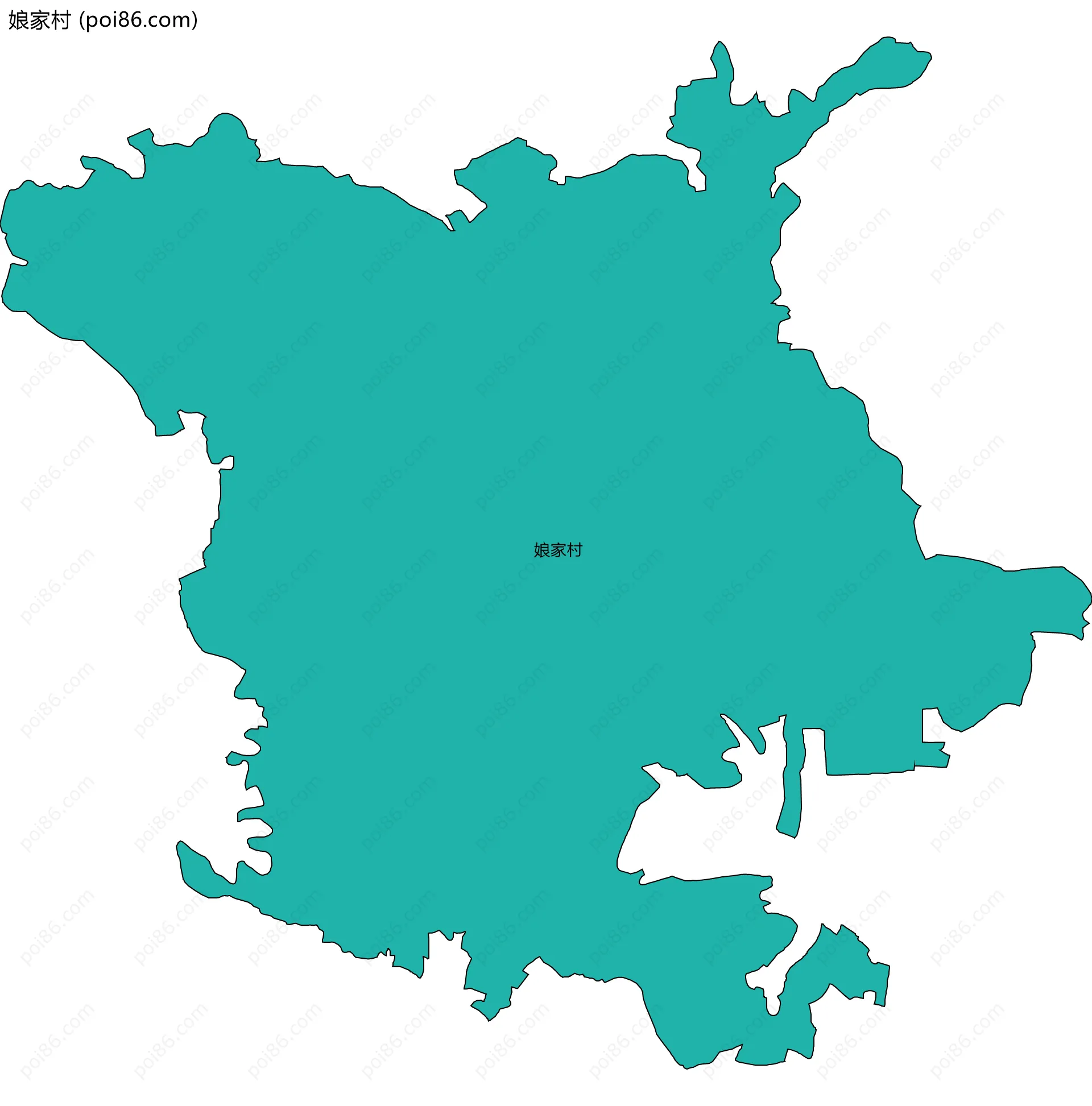 娘家村边界地图