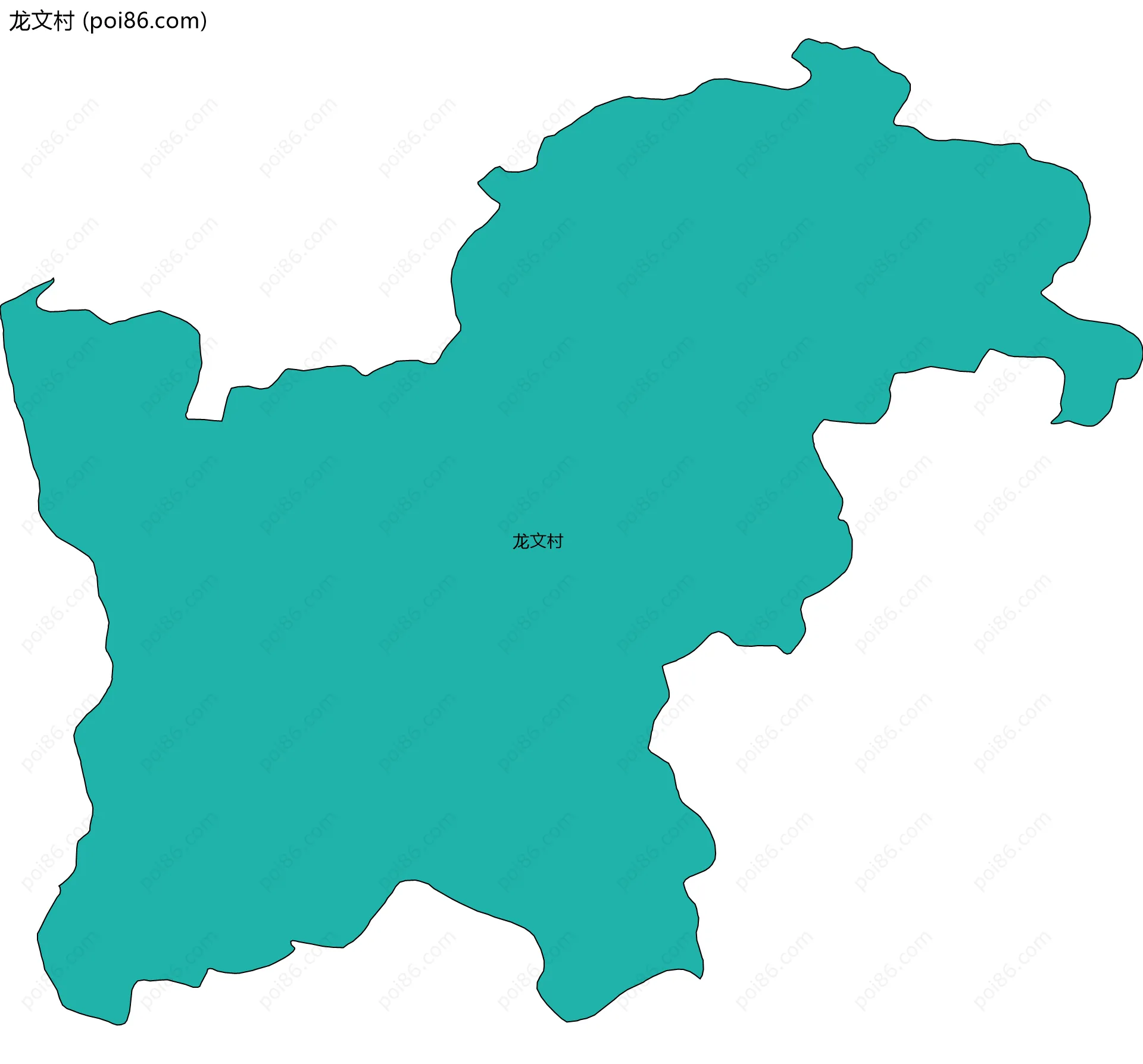 龙文村边界地图