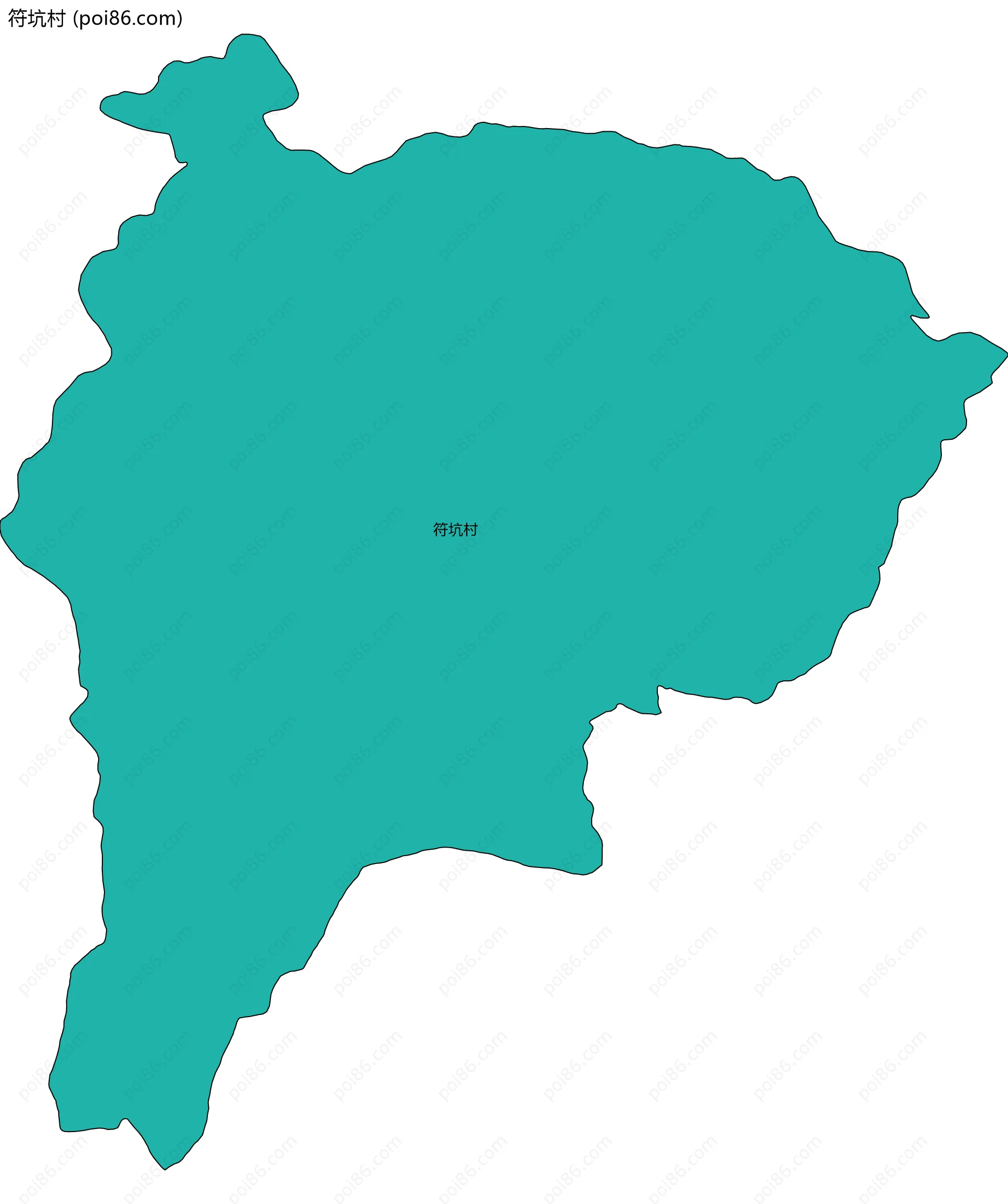符坑村边界地图