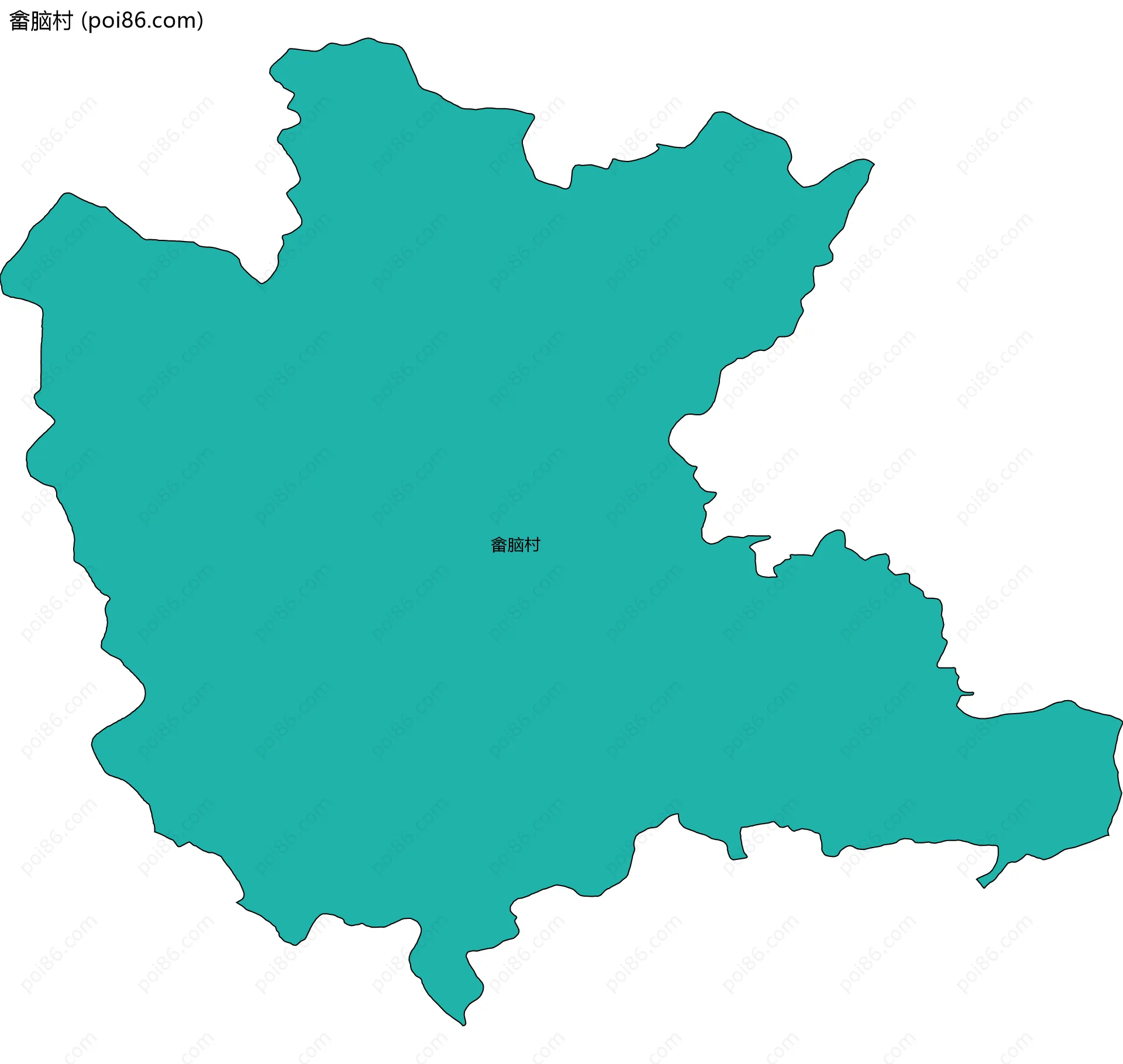 畲脑村边界地图