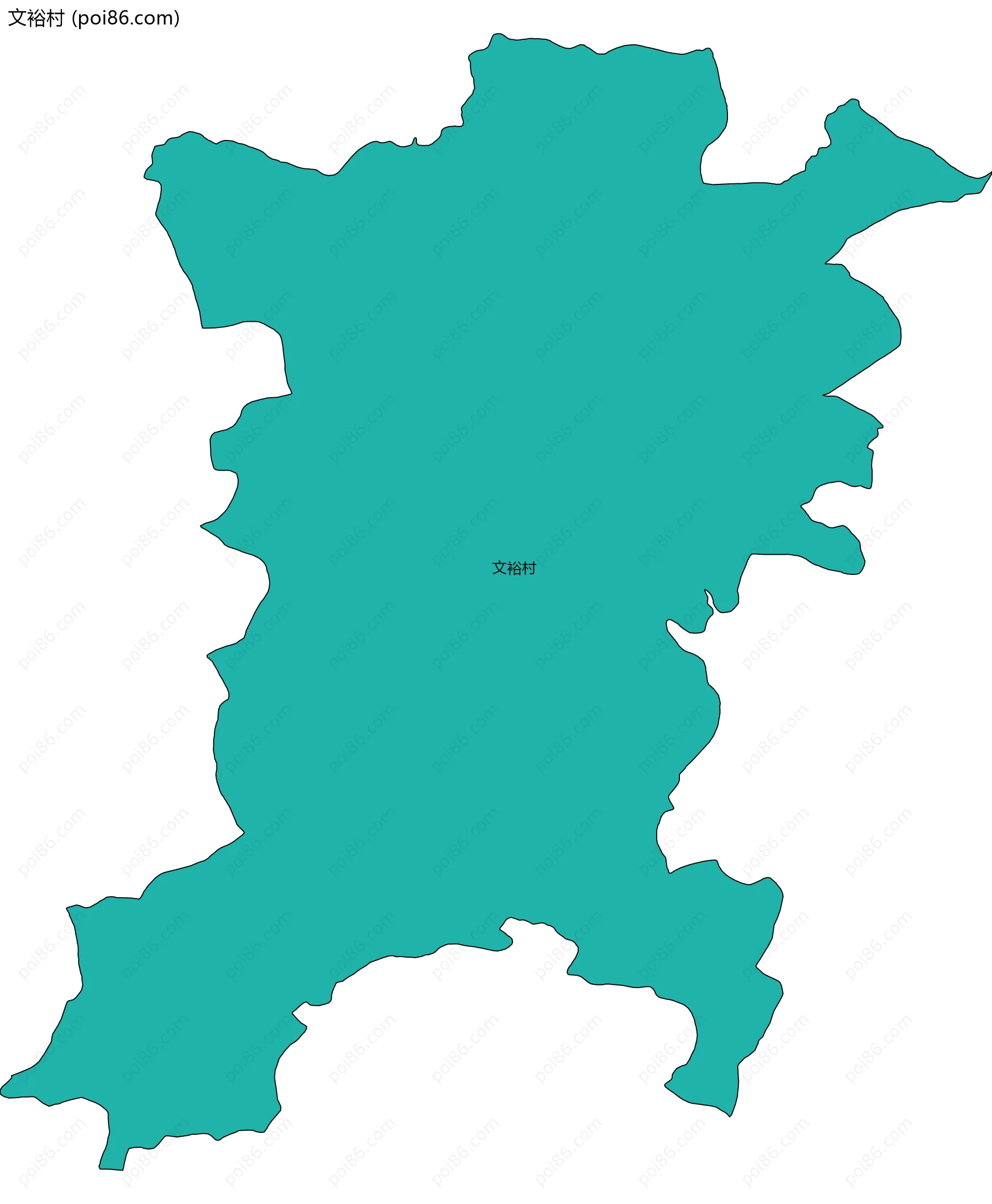 文裕村边界地图