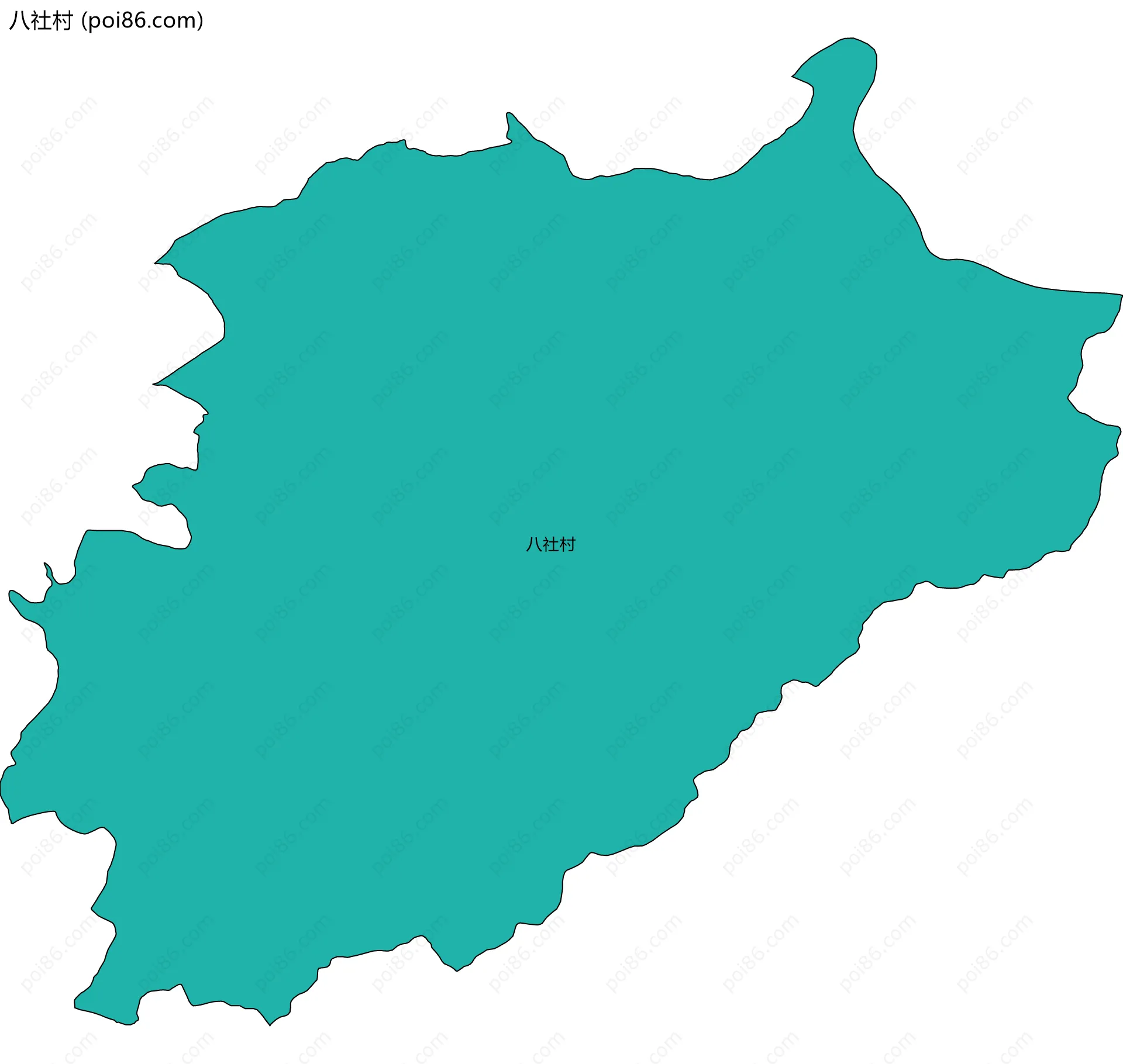 八社村边界地图