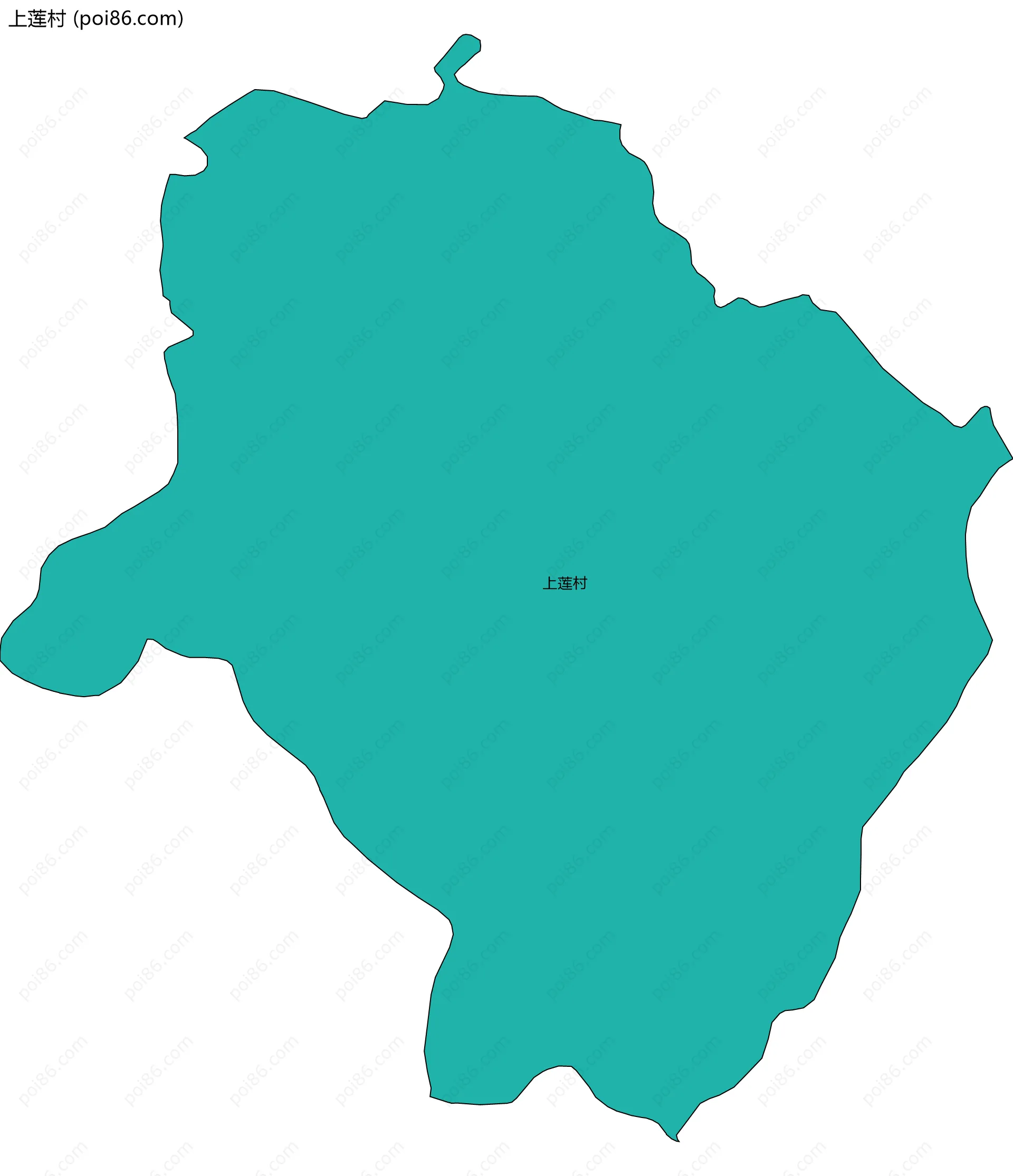 上莲村边界地图