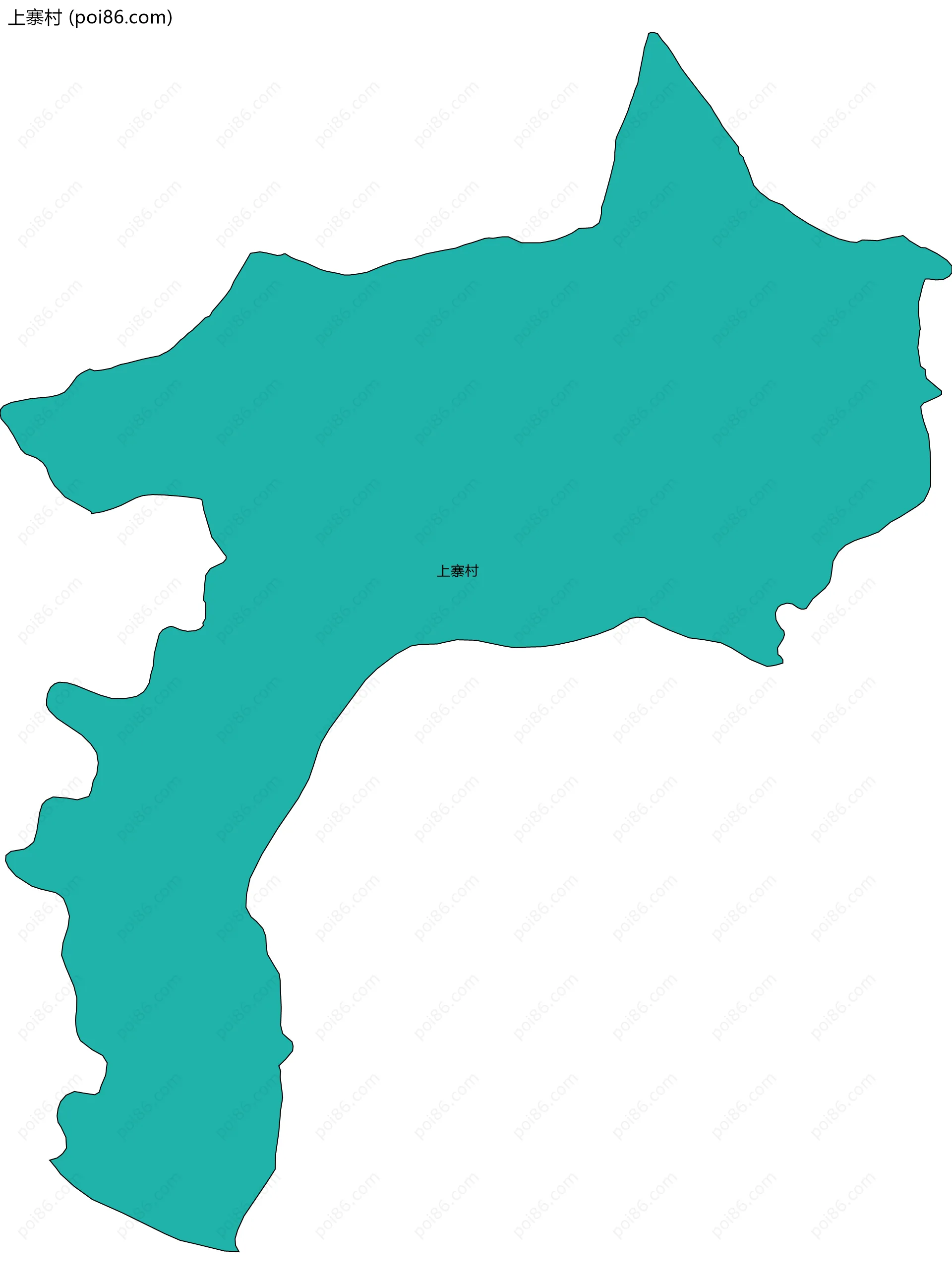 上寨村边界地图