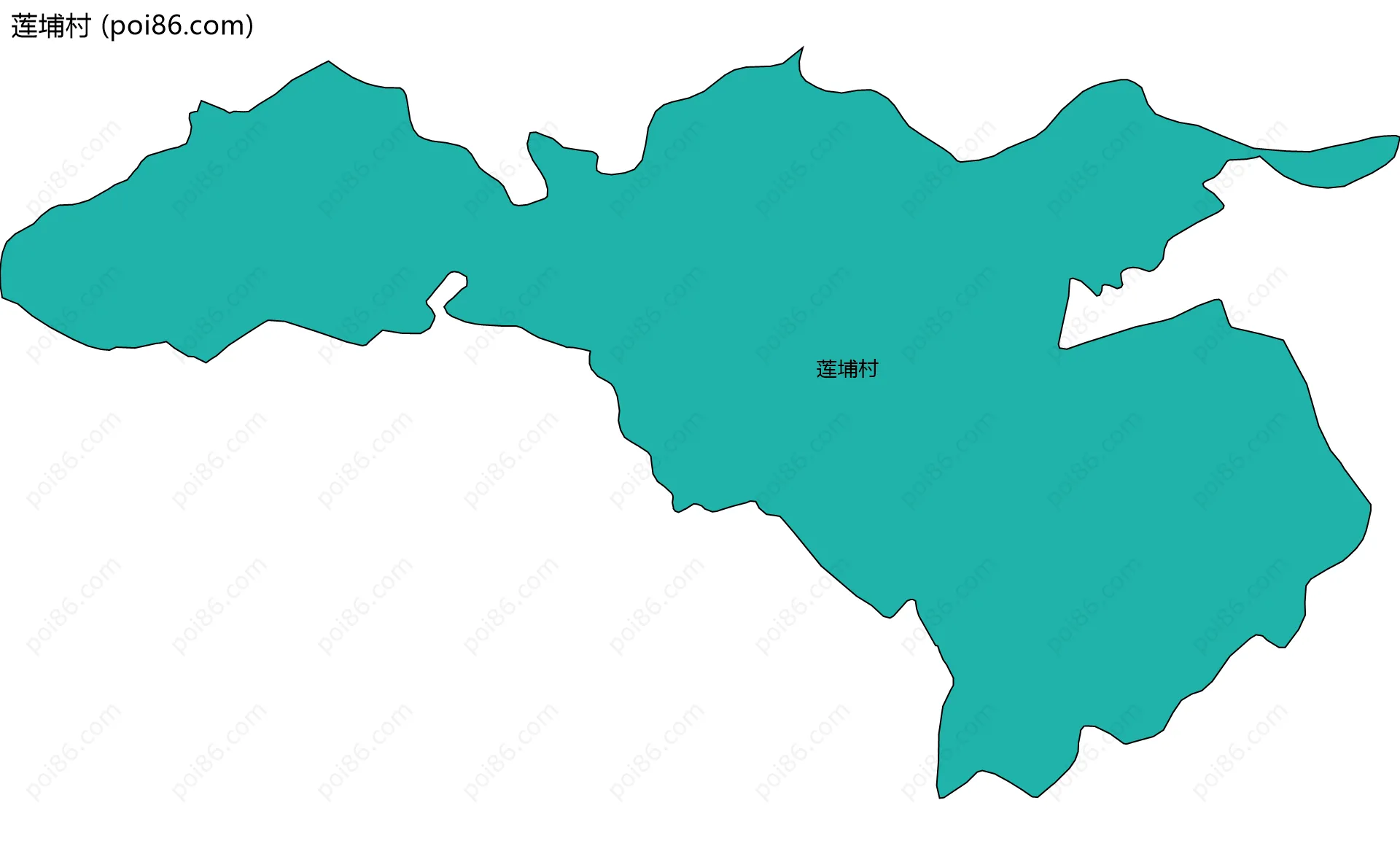 莲埔村边界地图