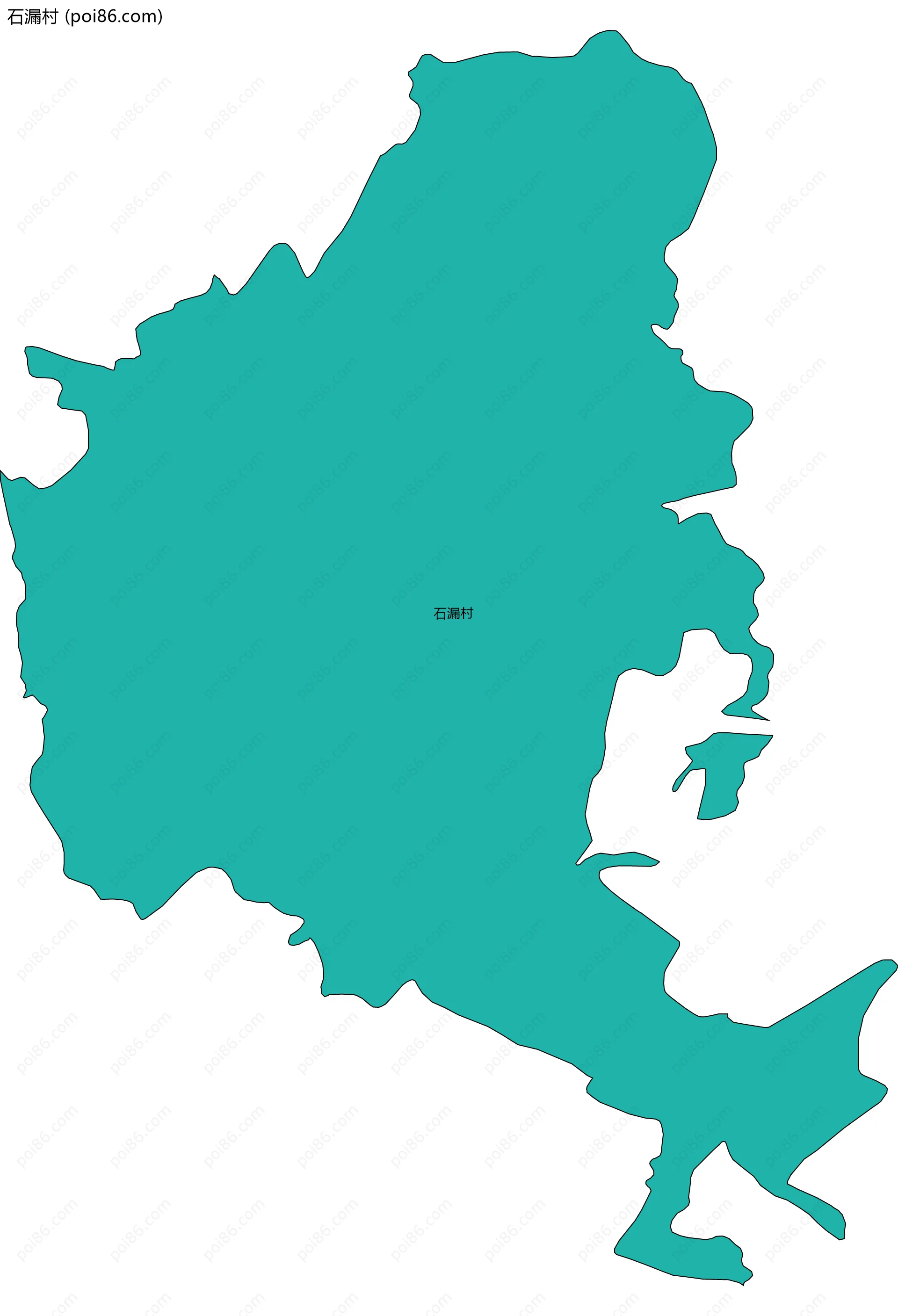 石漏村边界地图