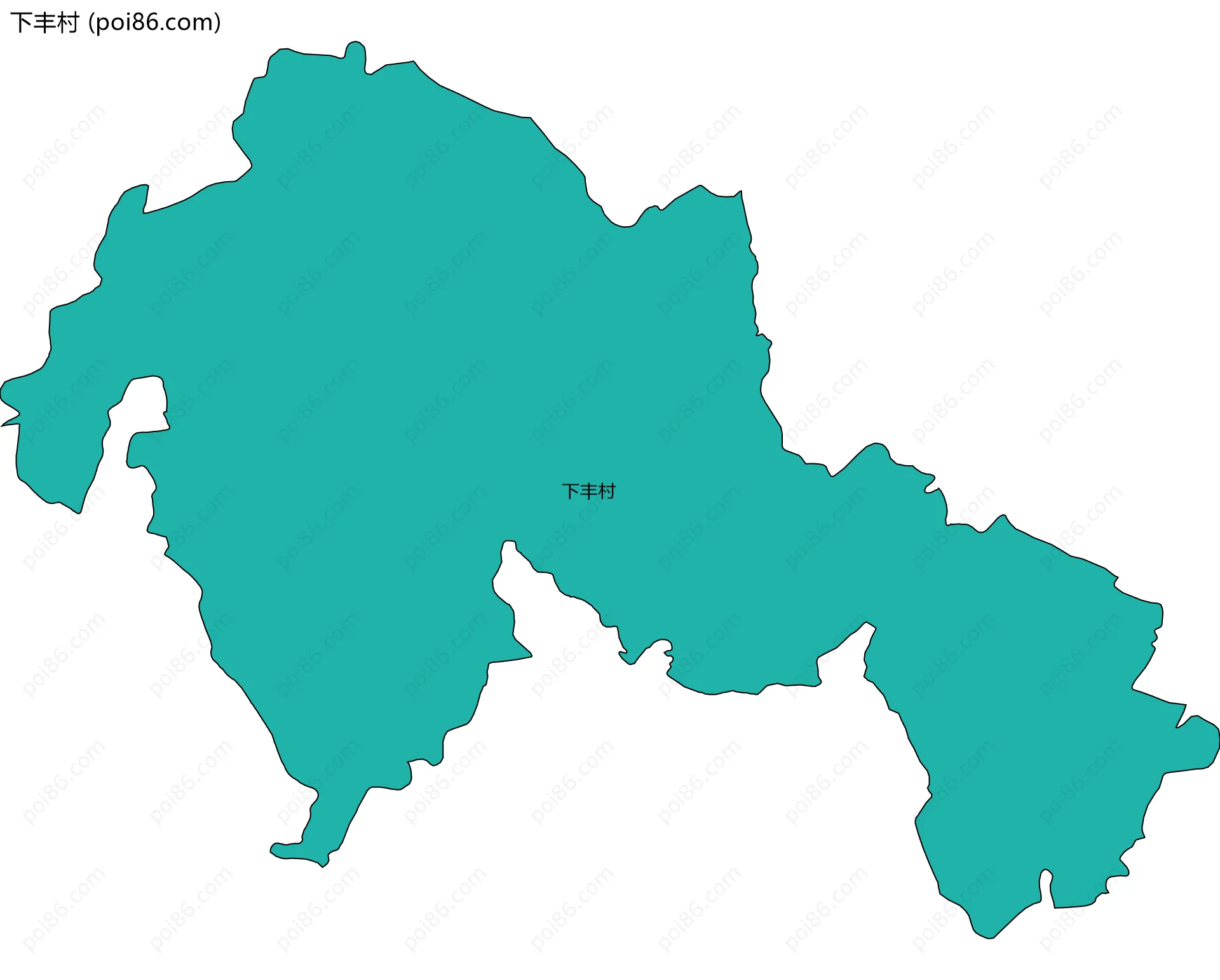 下丰村边界地图