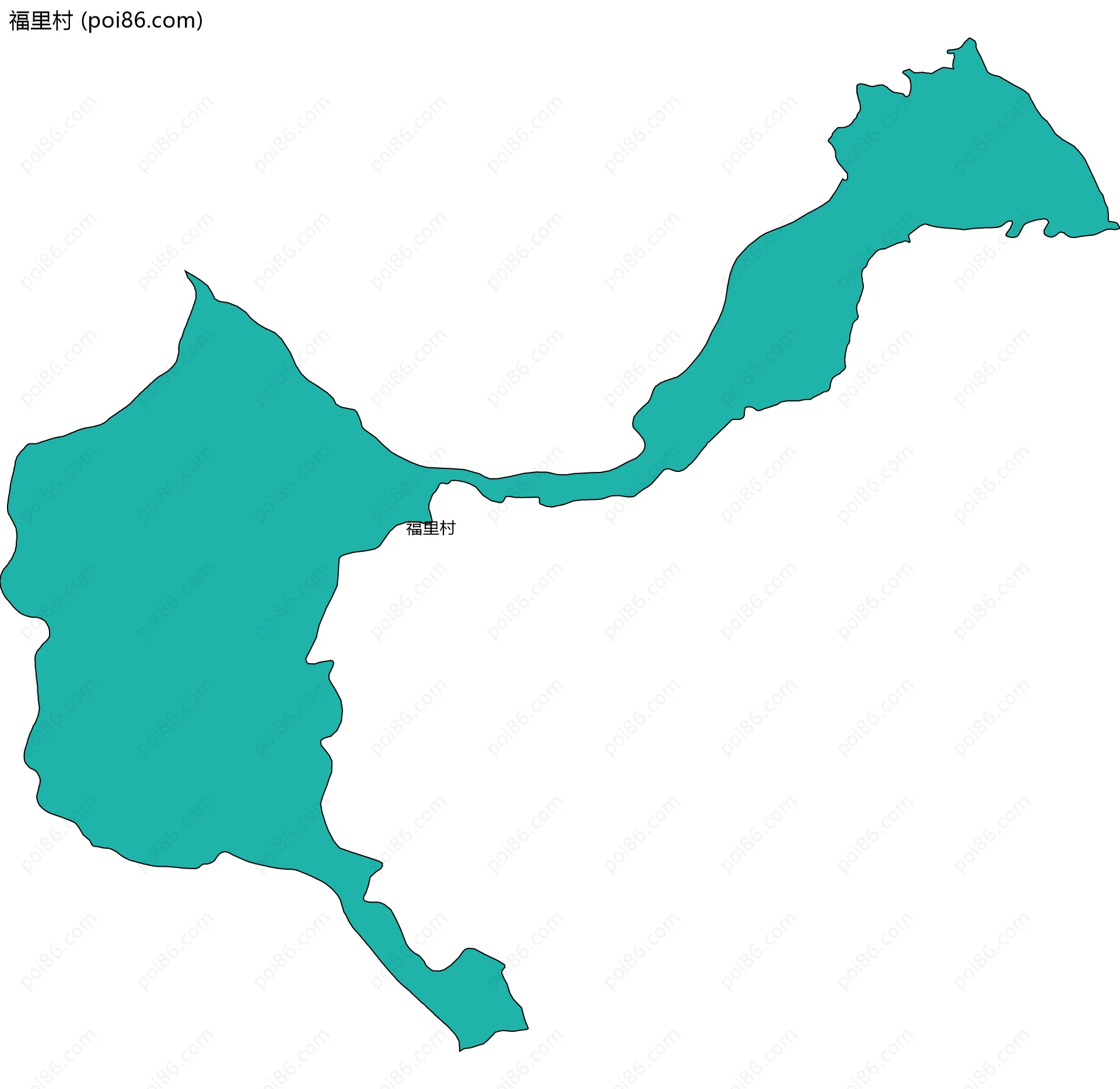 福里村边界地图