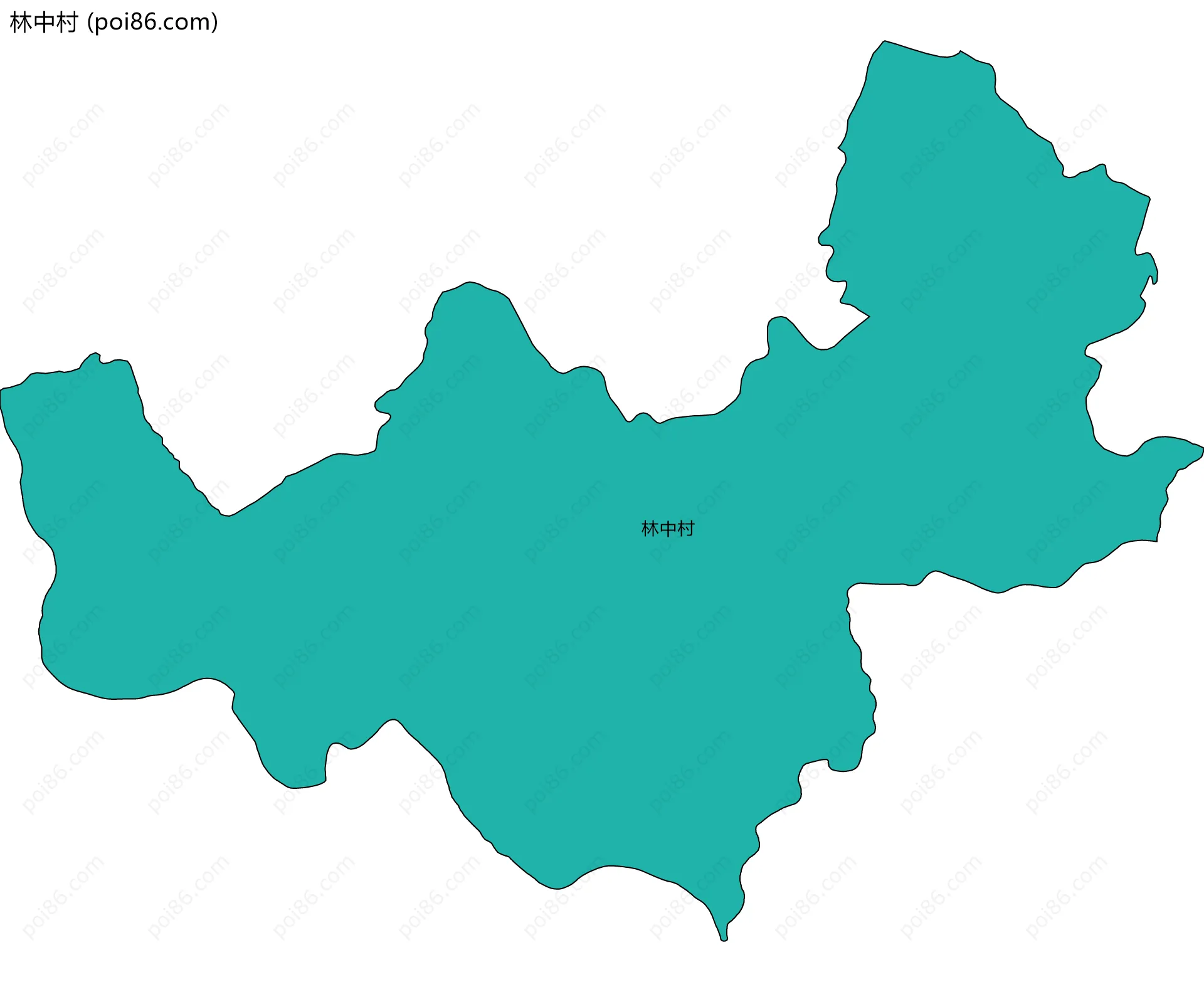 林中村边界地图