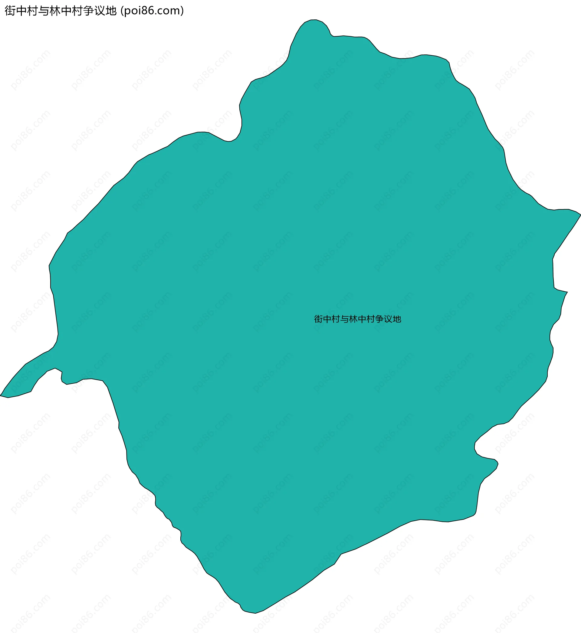 街中村与林中村争议地边界地图