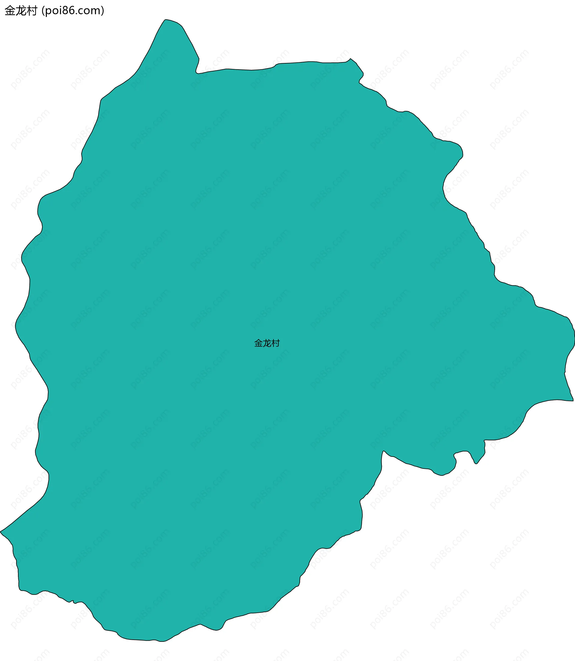 金龙村边界地图