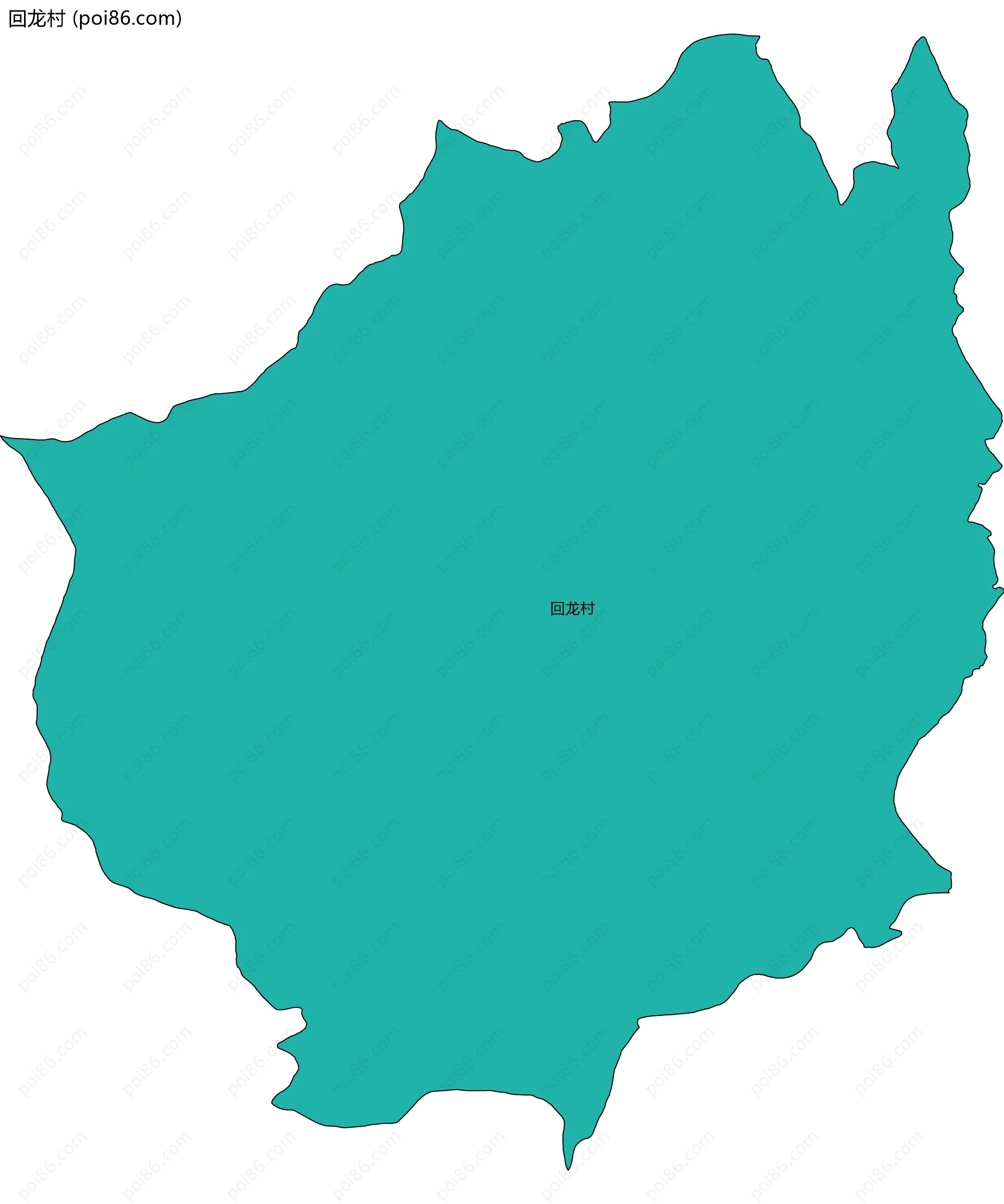回龙村边界地图