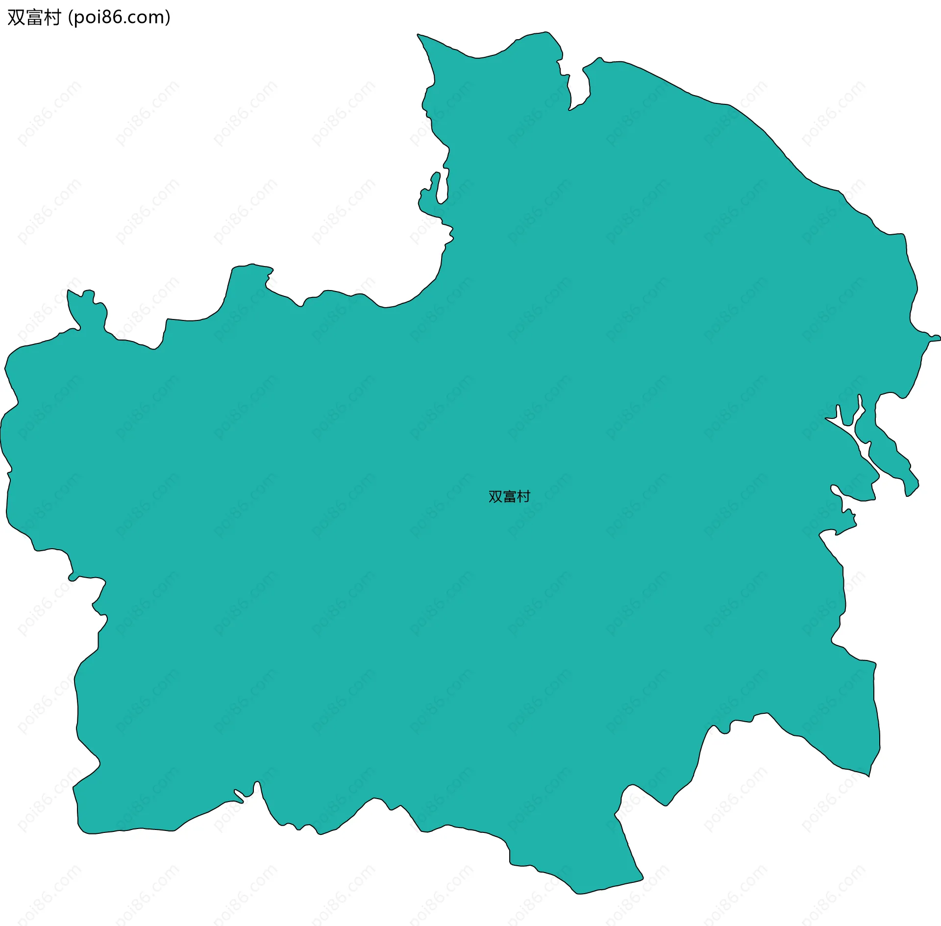 双富村边界地图