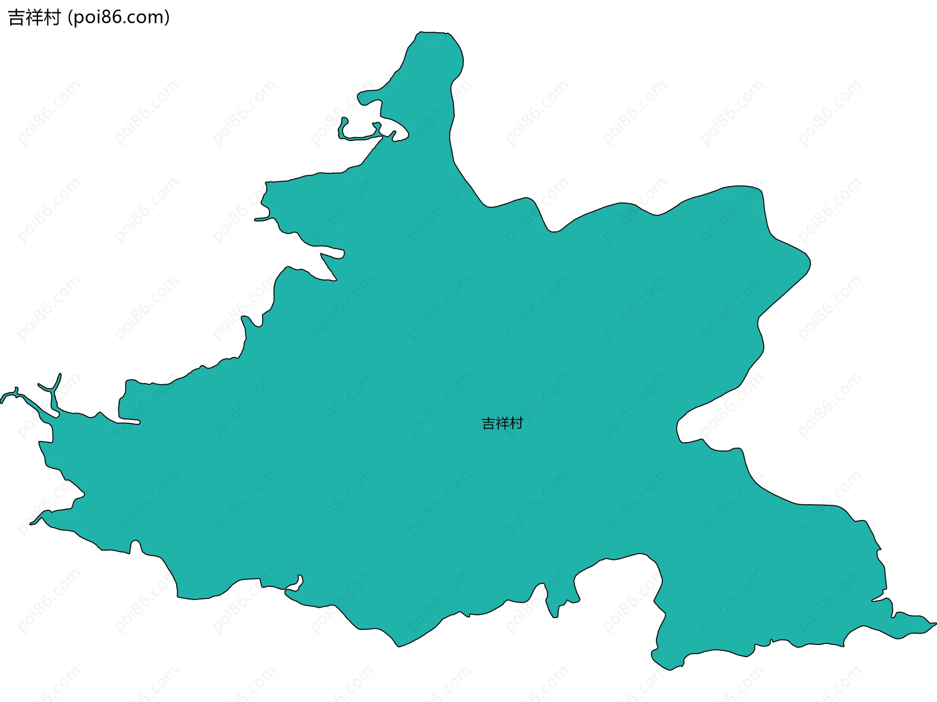 吉祥村边界地图