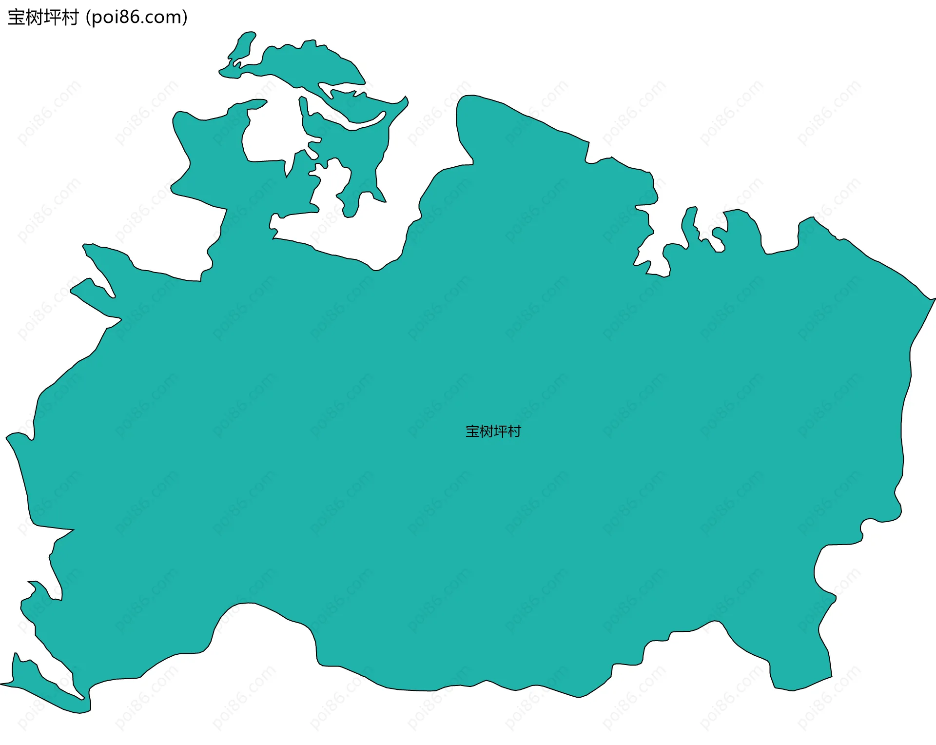 宝树坪村边界地图