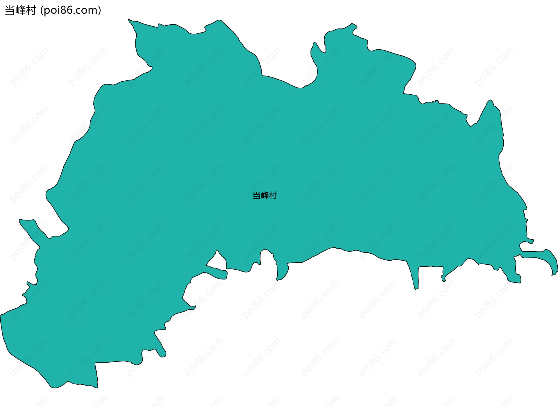 当峰村边界地图